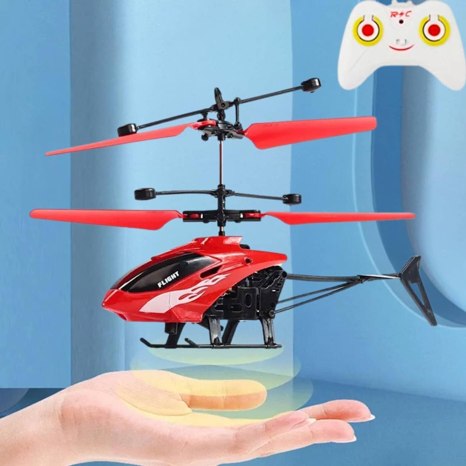 CRAFTOOTOYS Helicopter RC Toy Red - Image 2