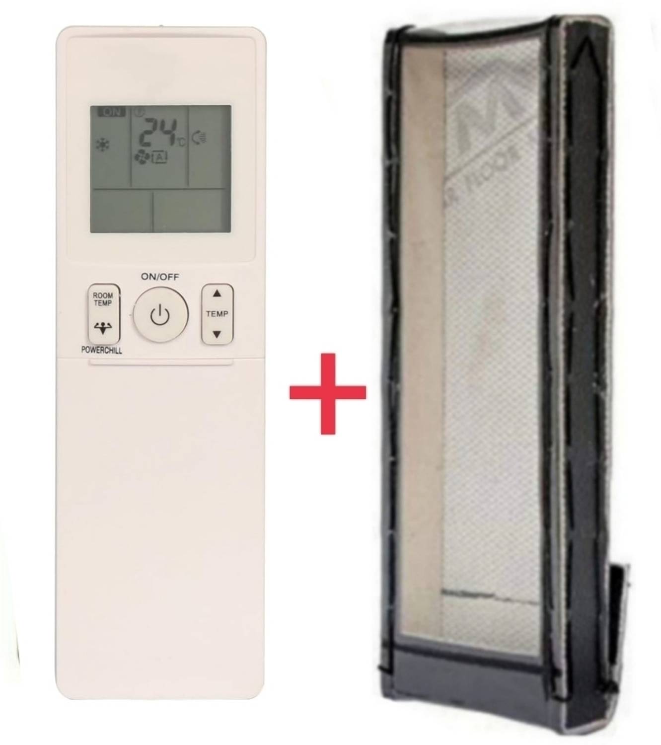 Paril (Remote+Cover) Ac Remote compatible for Daikin Ac (Powerchill button) With PU Leather Protective Cover( EXACTLY SAME REMOTE WILL ONLY WORK) Remote Controller