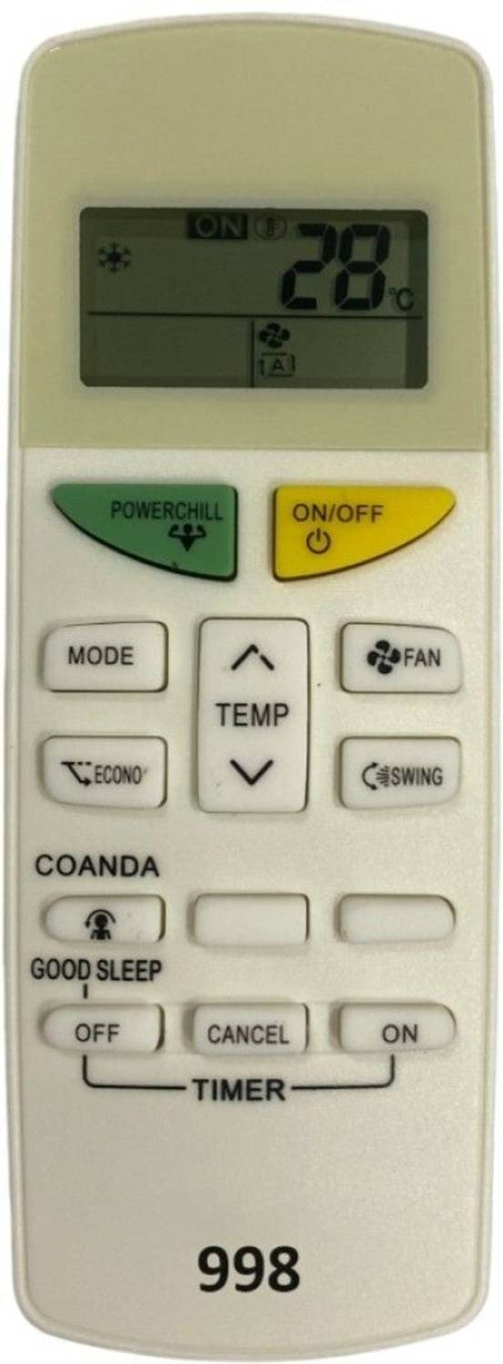 NixGlobal 131G DA-IKIN AC Remote Compatible with DAIKIN 1 / 1.5 /2 TON AC Remote Controller