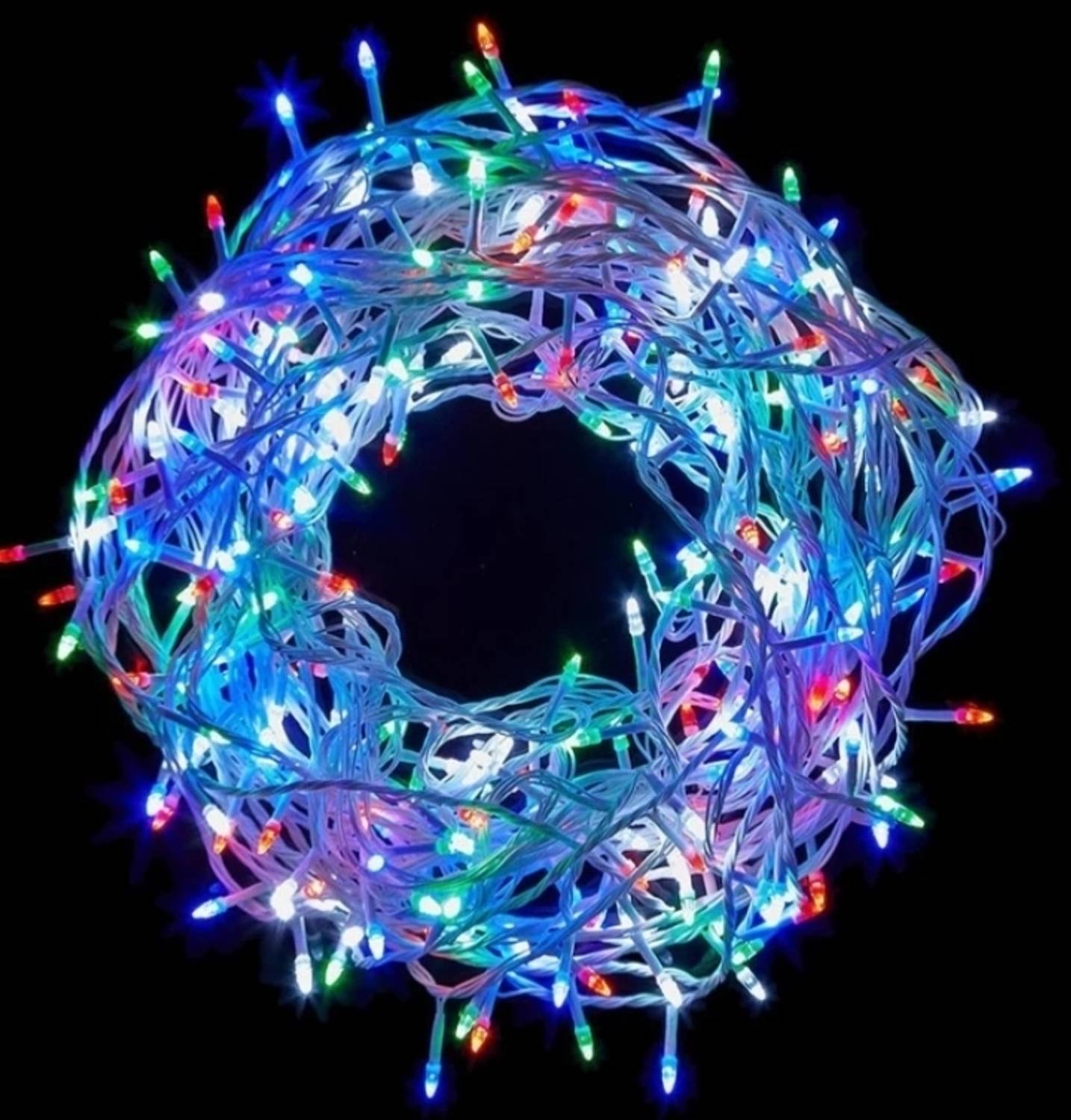 Perikam 40 LEDs 11.5 m Multicolor Steady String Rice Lights (Pack