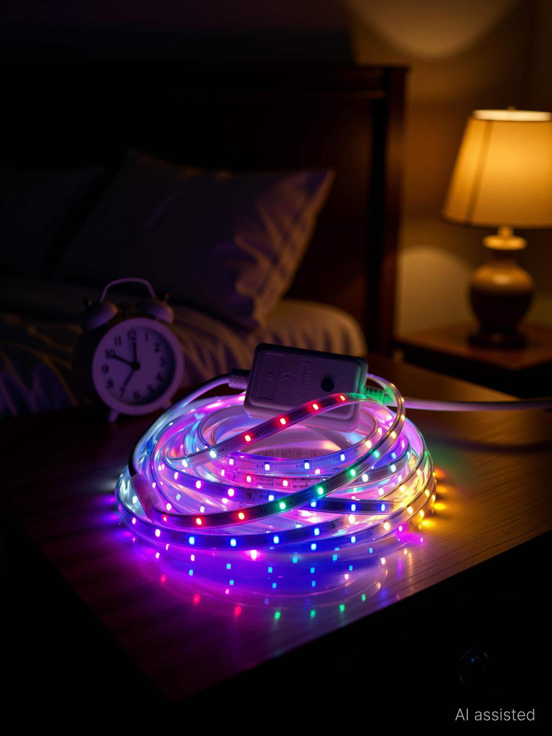 Image of 33 Foot 10M Rope Light Waterproof High Brightness For Indoor /Outdoor Use 1200 LEDs 10 m Multicolor Steady Strip Rice Lights