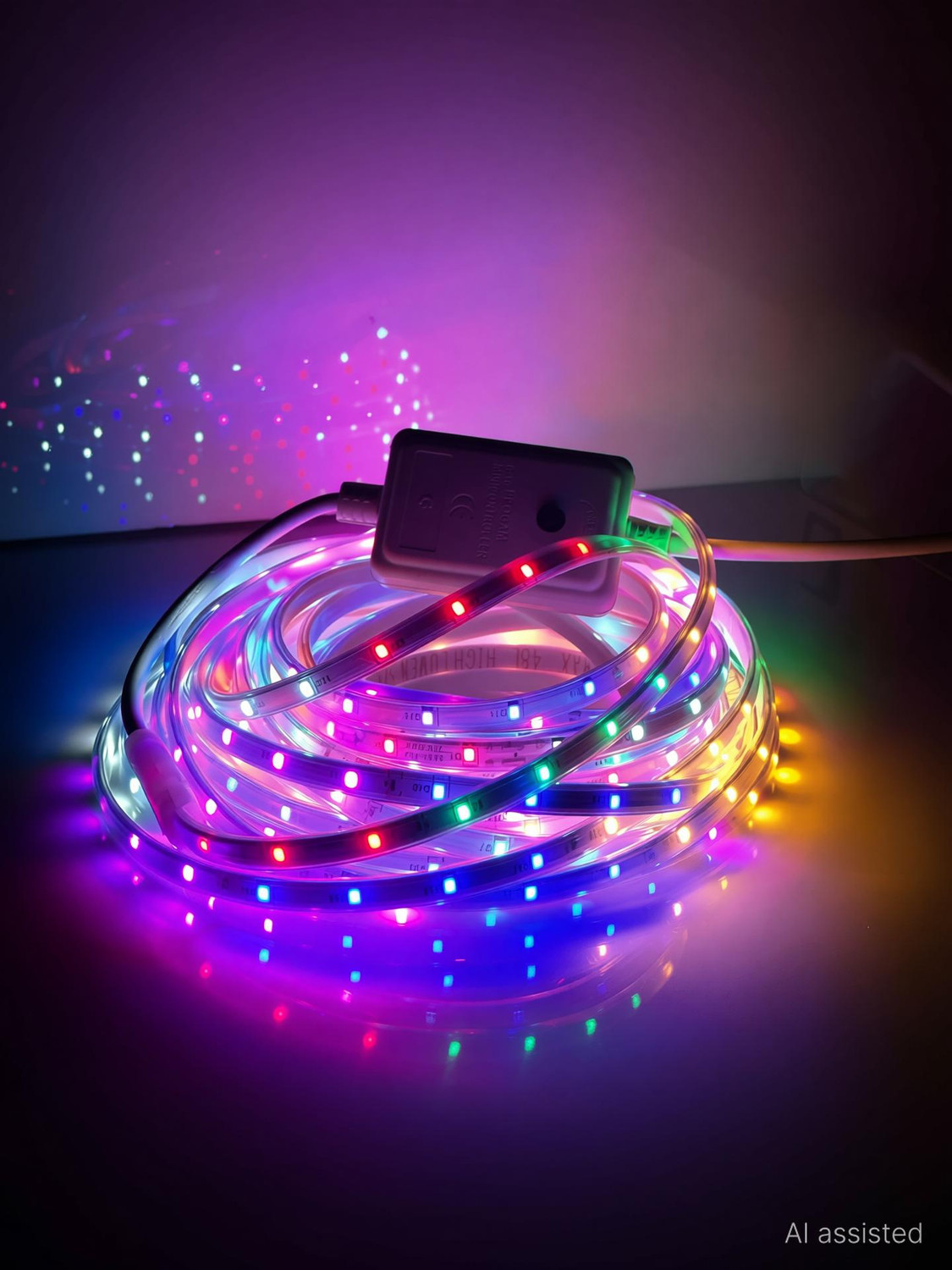 Image of 33 Foot 10M Rope Light Waterproof High Brightness For Indoor /Outdoor Use 1200 LEDs 10 m Multicolor Steady Strip Rice Lights
