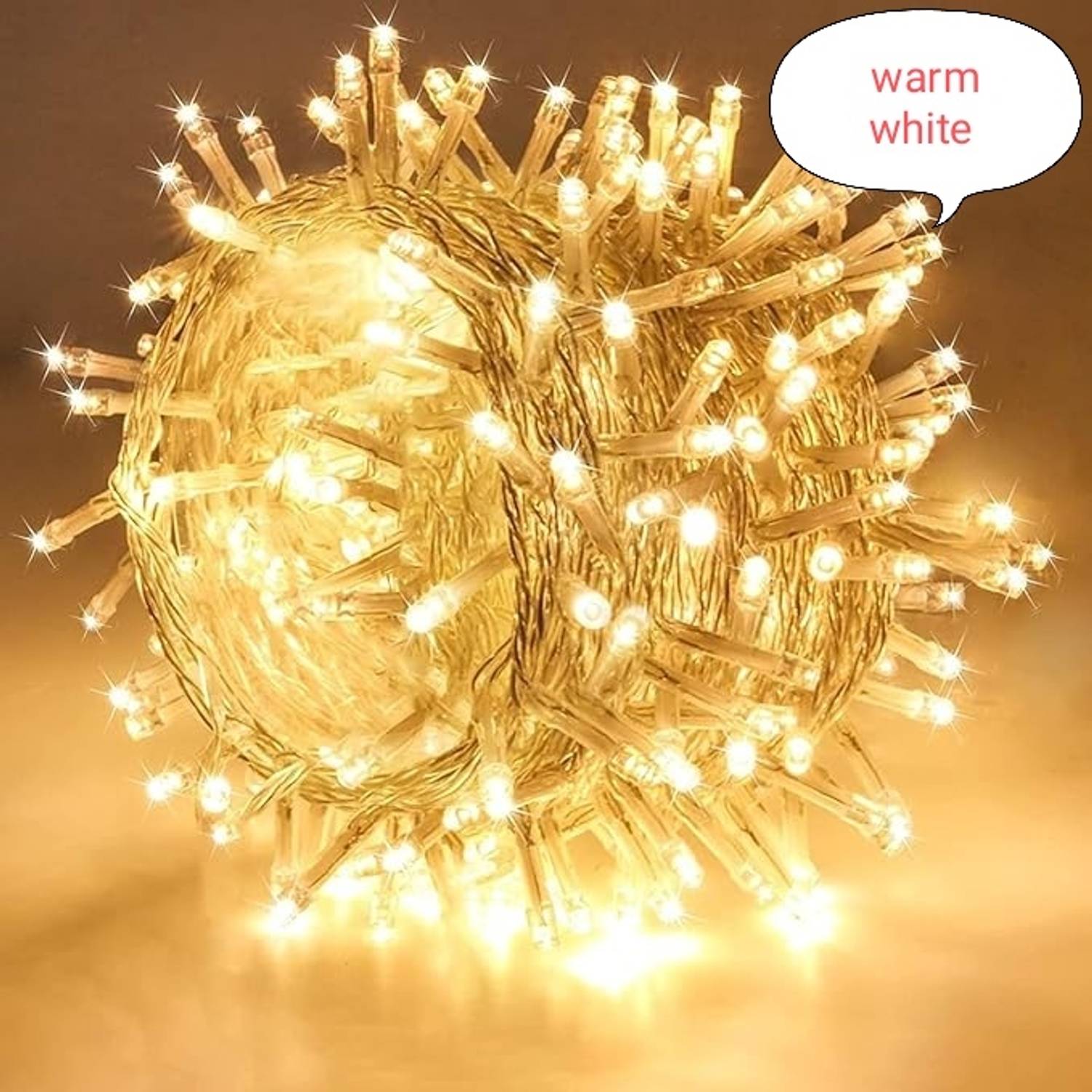 Perikam 40 LEDs 15 m Yellow, White Steady Bell Rice Lights (Pack