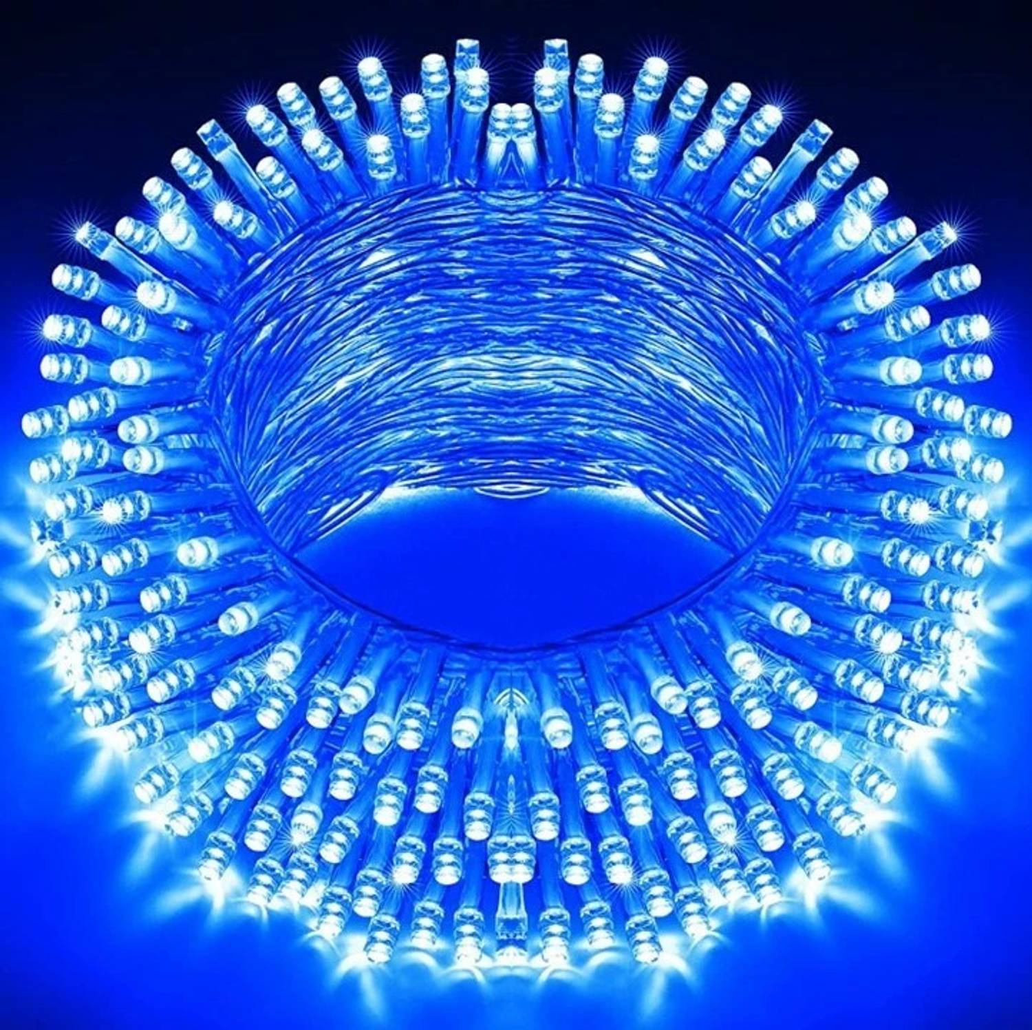 MPROW 56 LEDs 15 m Blue Steady Bulb Rice Lights (Pack of 1)