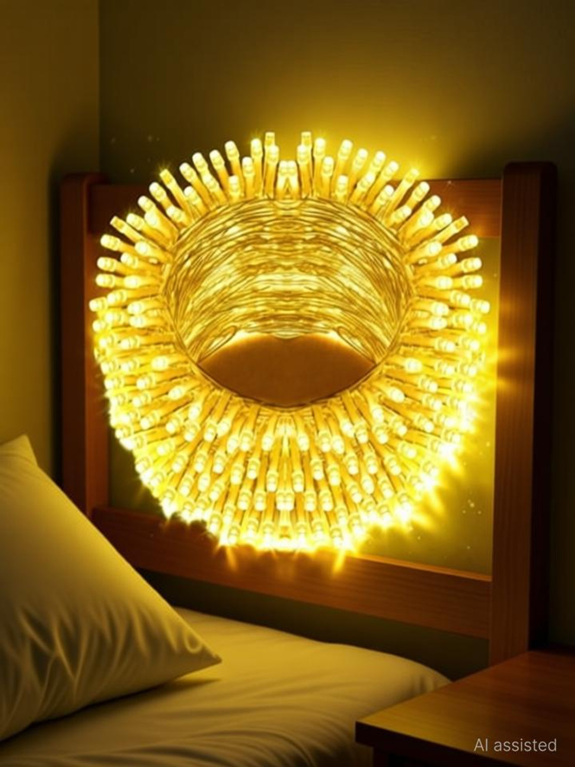 Image of Daiconstar 56 LEDs 16 m Yellow Steady Ball Rice Lights (Pack of 1)