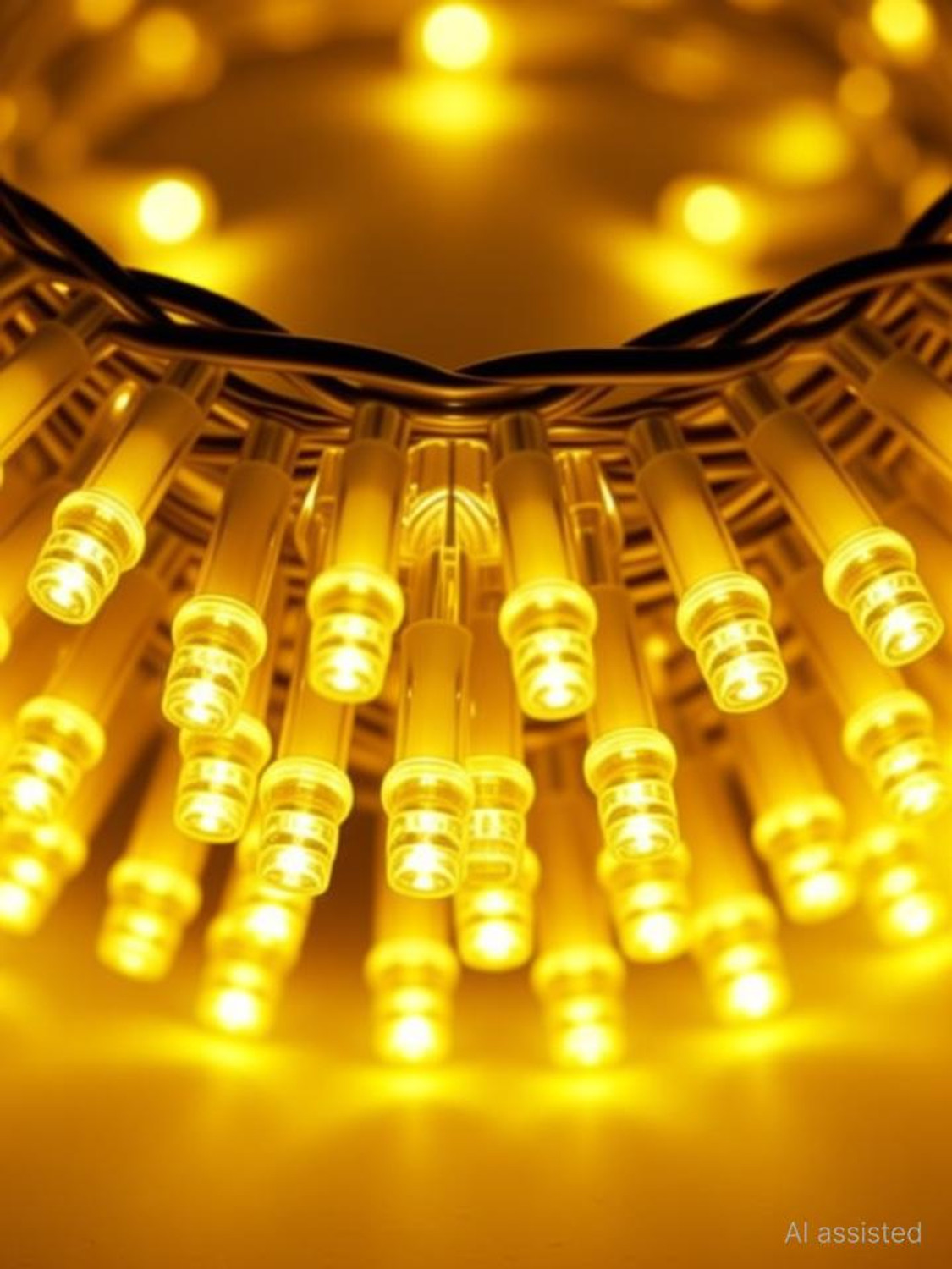 Image of Daiconstar 56 LEDs 16 m Yellow Steady Ball Rice Lights (Pack of 1)