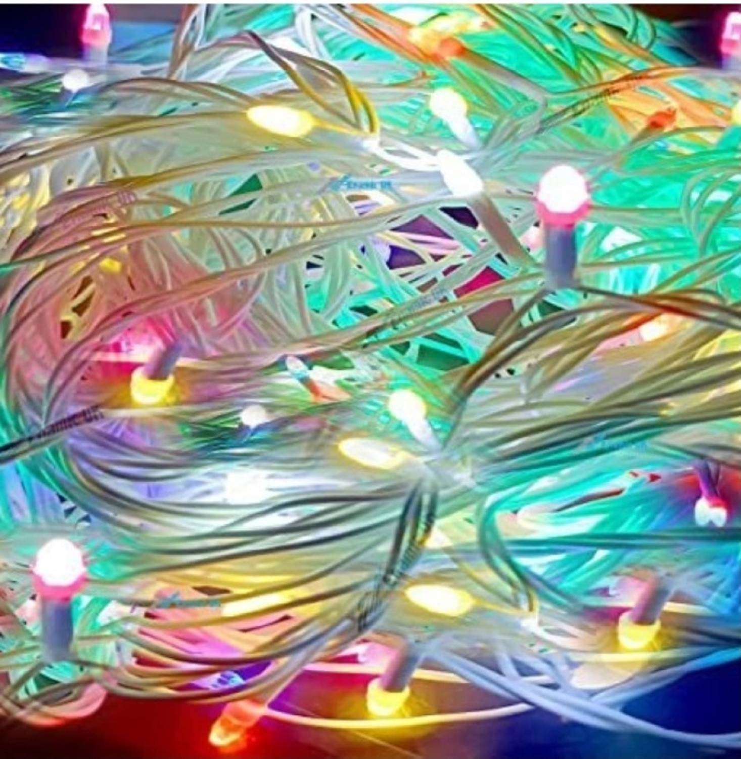 Perikam 40 LEDs 15 m Multicolor Flickering String Rice Lights (Pa