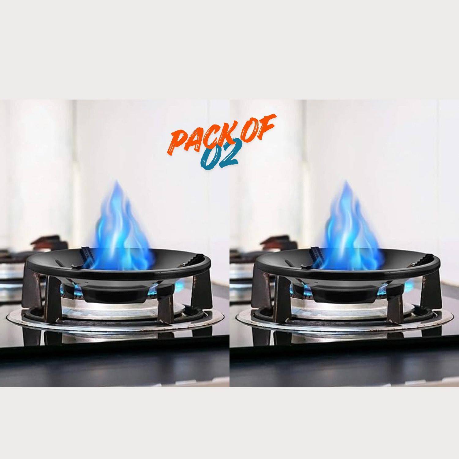 SEAVOKES Gas Saver Jali Ring for Gas Stove Fire & Windproof Ener