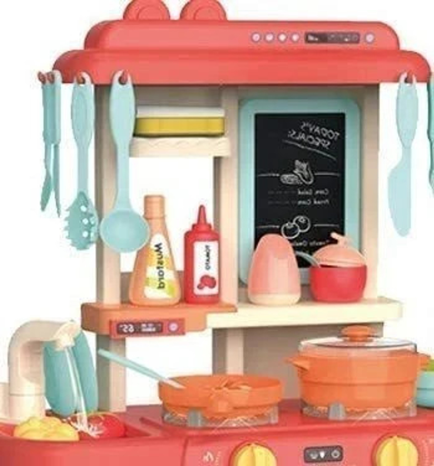 Image of NAMANSHUTEX Modern Kitchen Set Toys with 42 Pcs Lights & Sounds