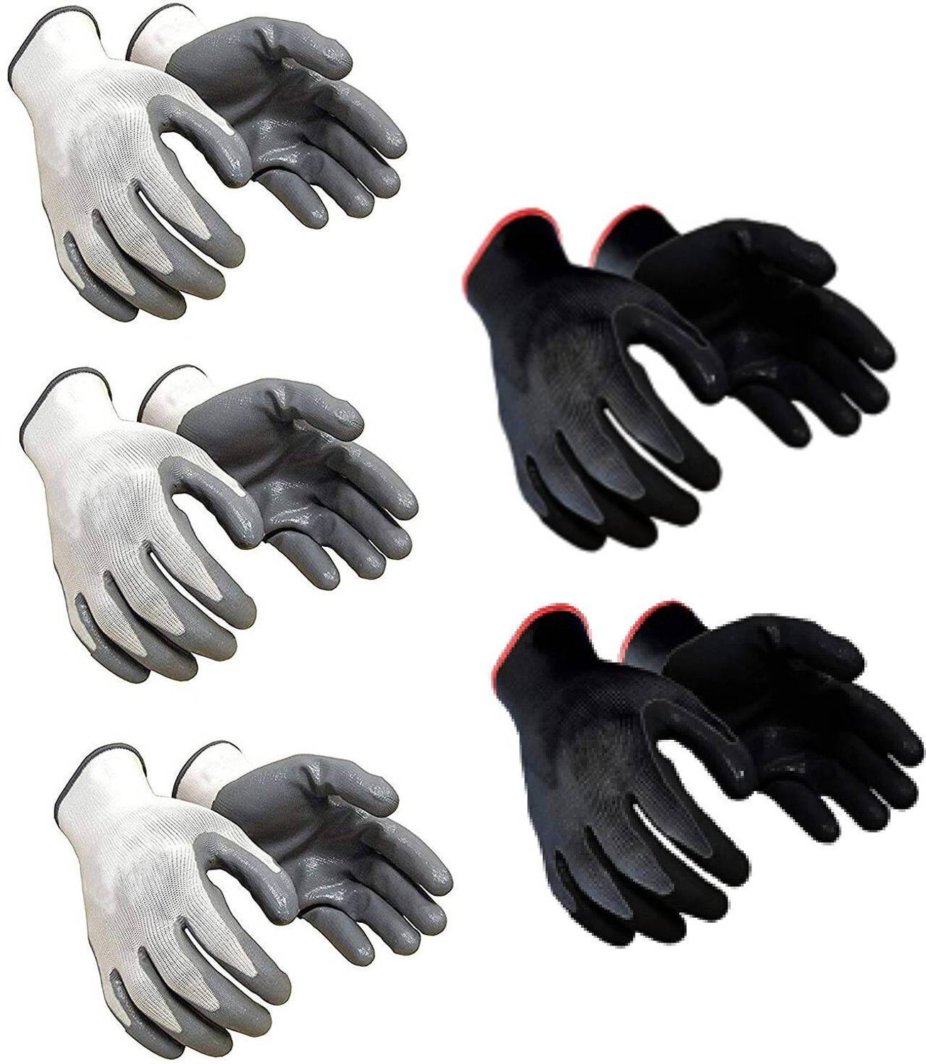 7SHIELD 5 PAIR Cut Resistant Hand Safety Gloves Cut-Proof Protection Nylon Safety Gloves