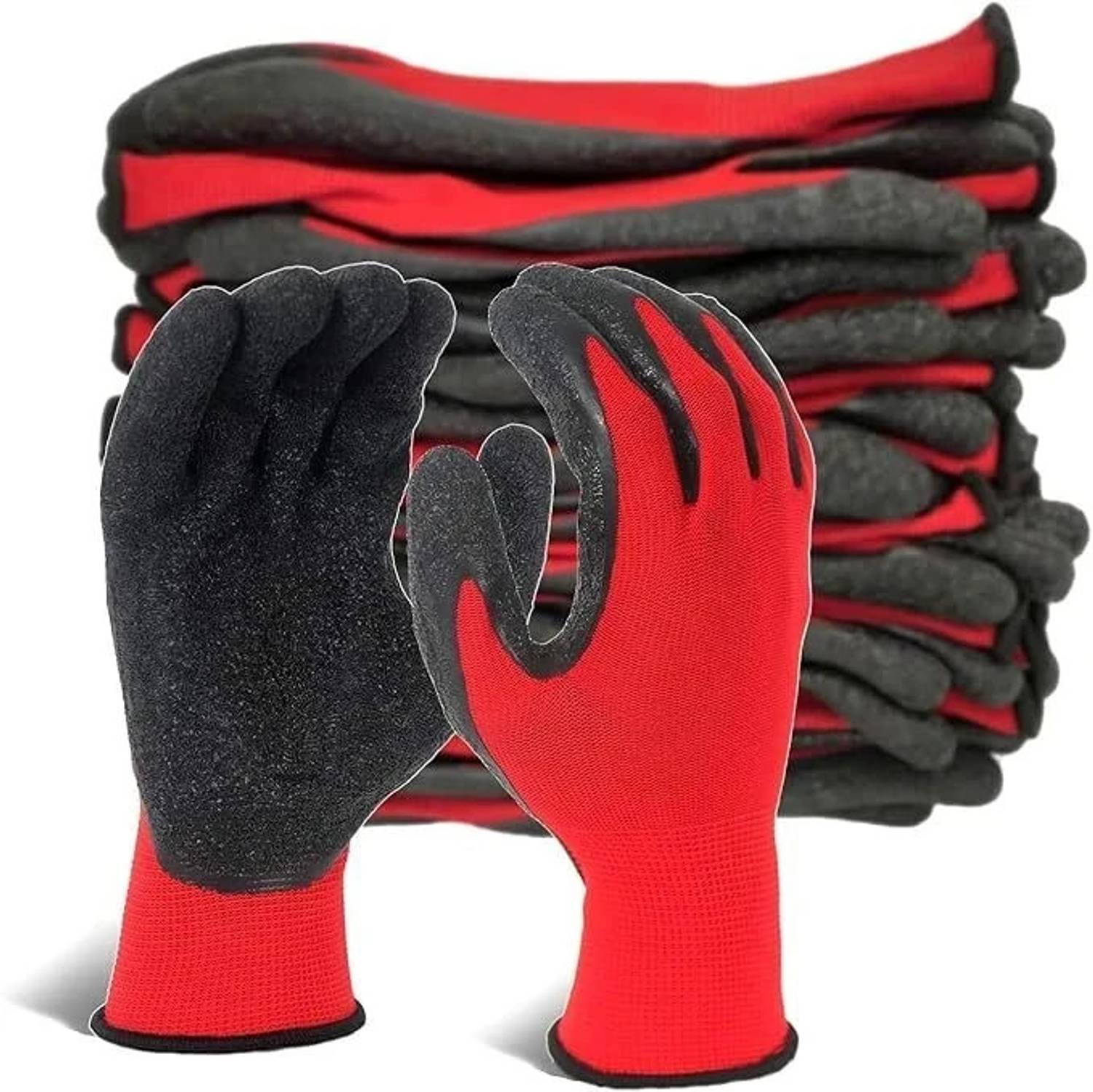7SHIELD 5Pair Multipurpose Daily Use Reuseable Washable Grip Coating Anti Cut Working Nylon Safety Gloves