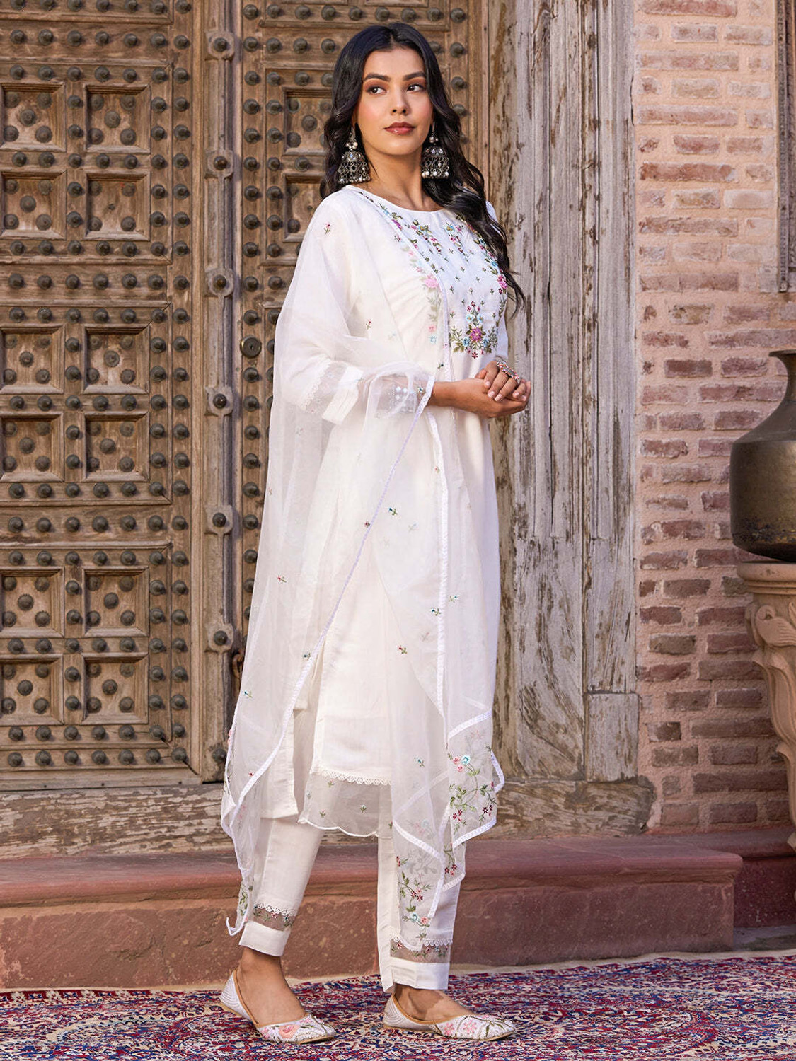 Image of THE52 Women Kurta Pant Dupatta Set