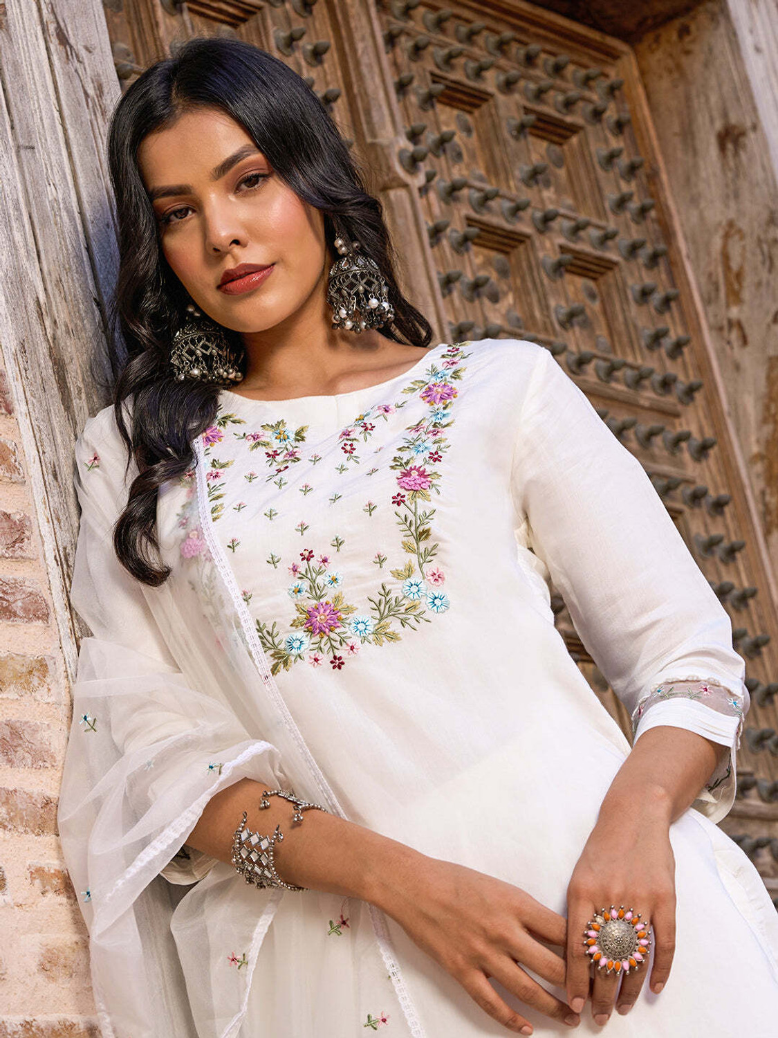 Image of THE52 Women Kurta Pant Dupatta Set