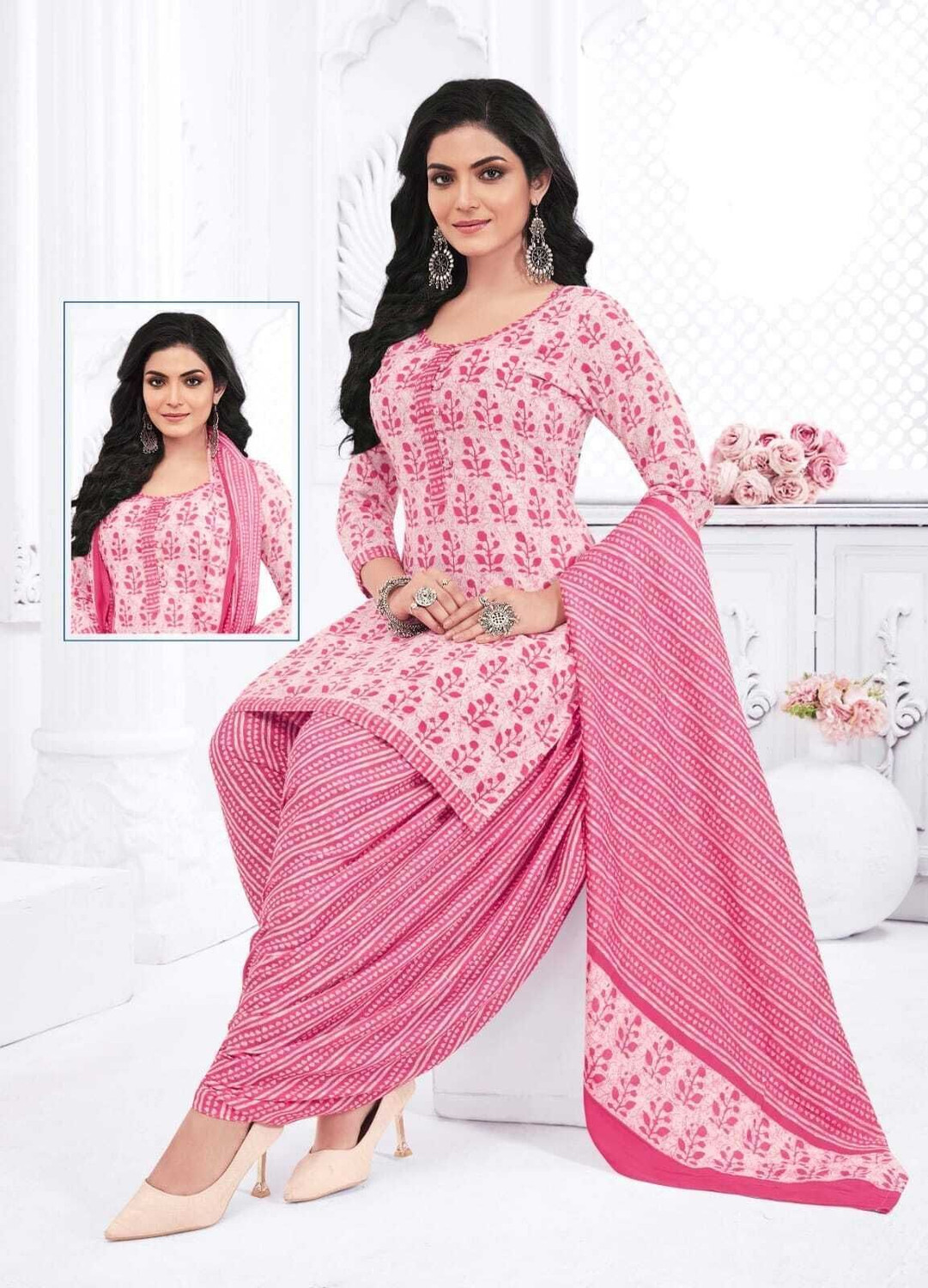 Image of SEWDHAGA Printed Kurta, Salwar & Dupatta Set