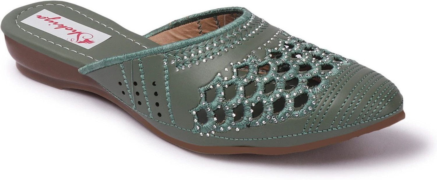 Image of SHOKIYA Women Green Flats