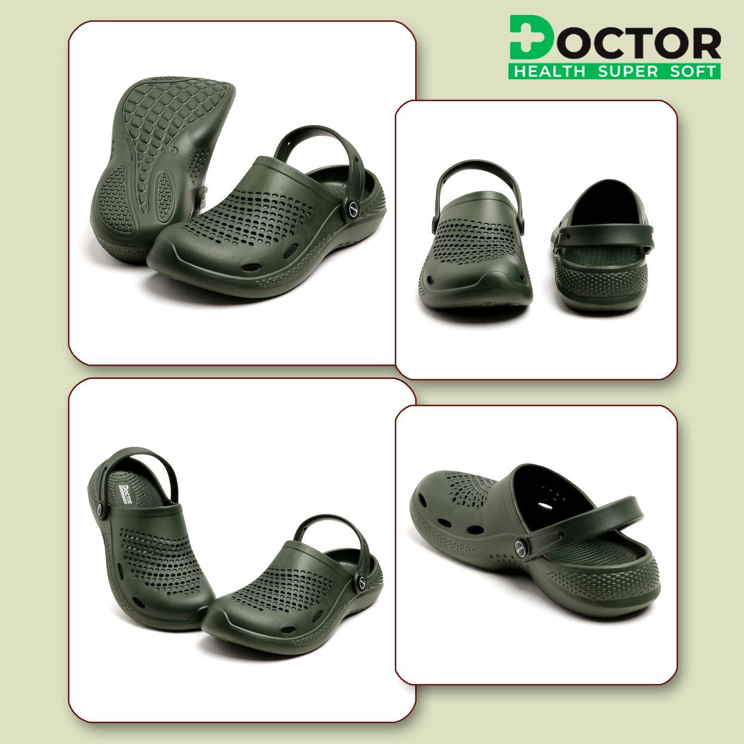 Image of Doctor Health Super Soft Men Orthopedic Clogs | Doctor Recommended | Arch Support, Pain Relief Men Clogs
