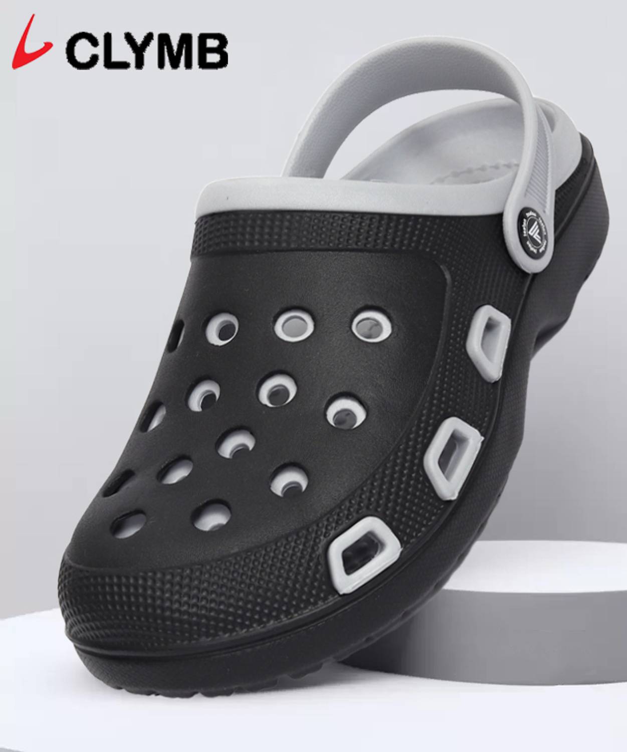 CLYMB Men Grey Clogs - Image 1