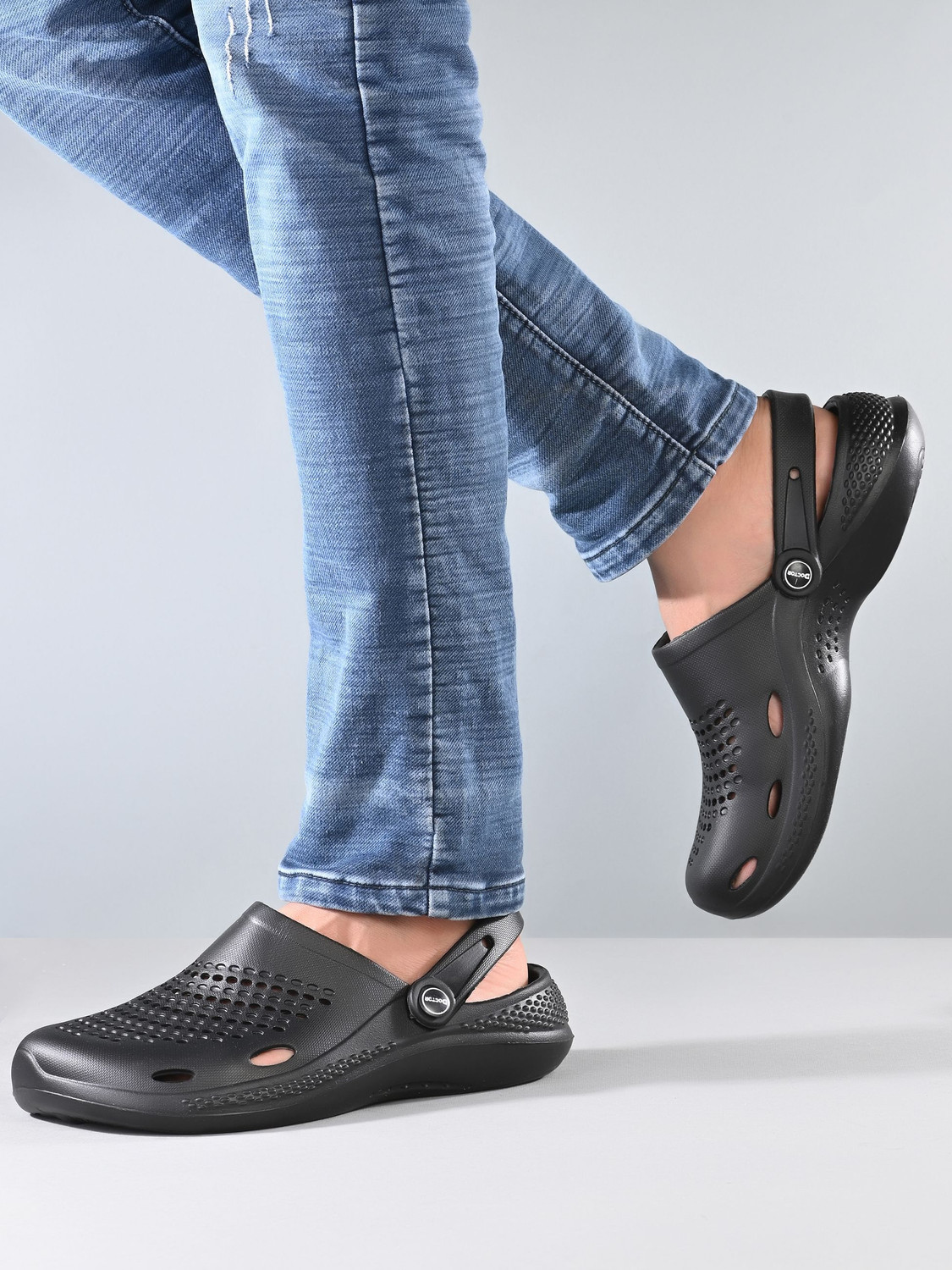 Image of Doctor Health Super Soft Orthopedic Clogs for Men | Soft Cushion, Anti Skid, Lightweight, Comfort Fit Men Clogs