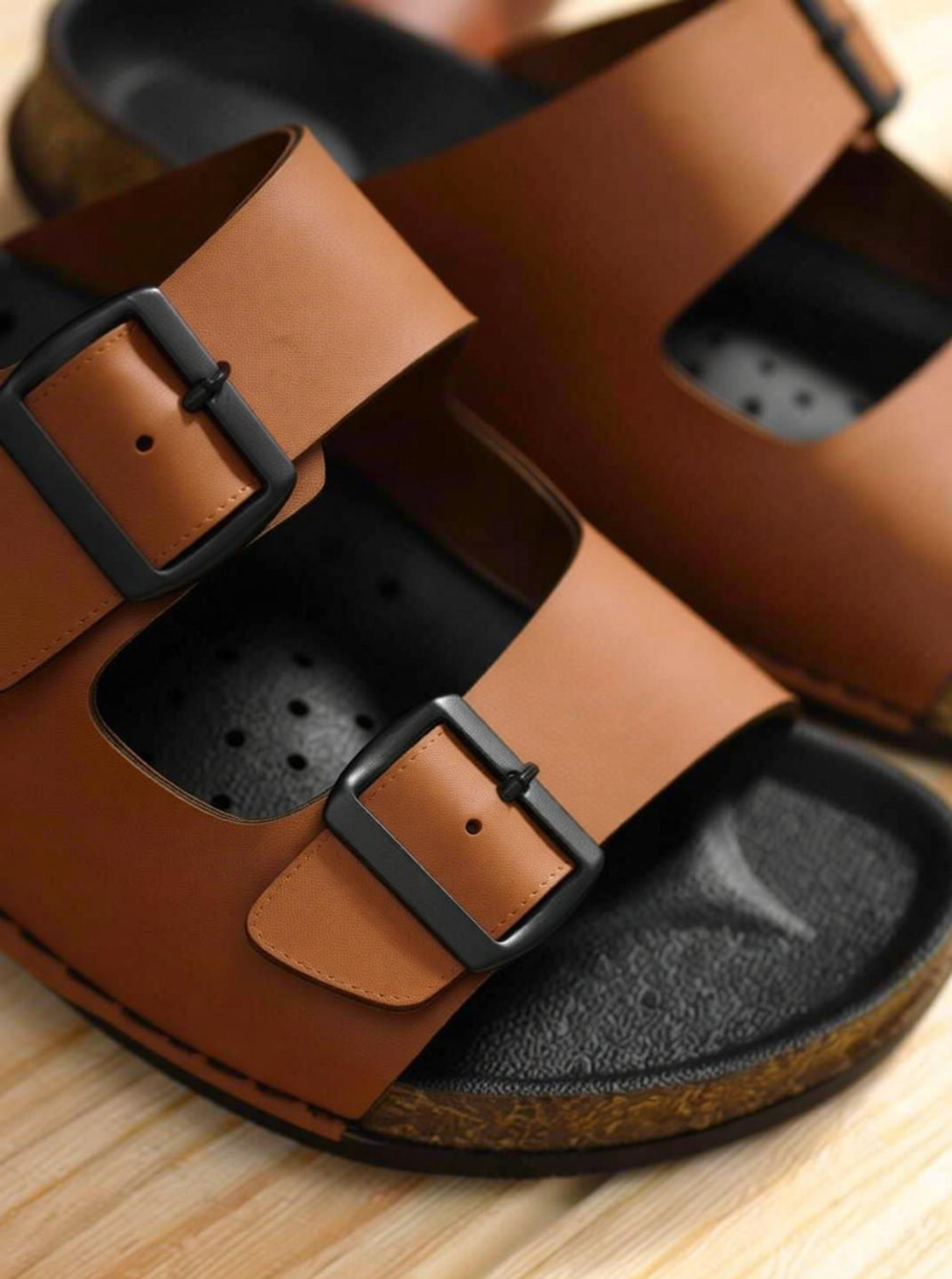 Image of Nextstyle Men Tan Sandals