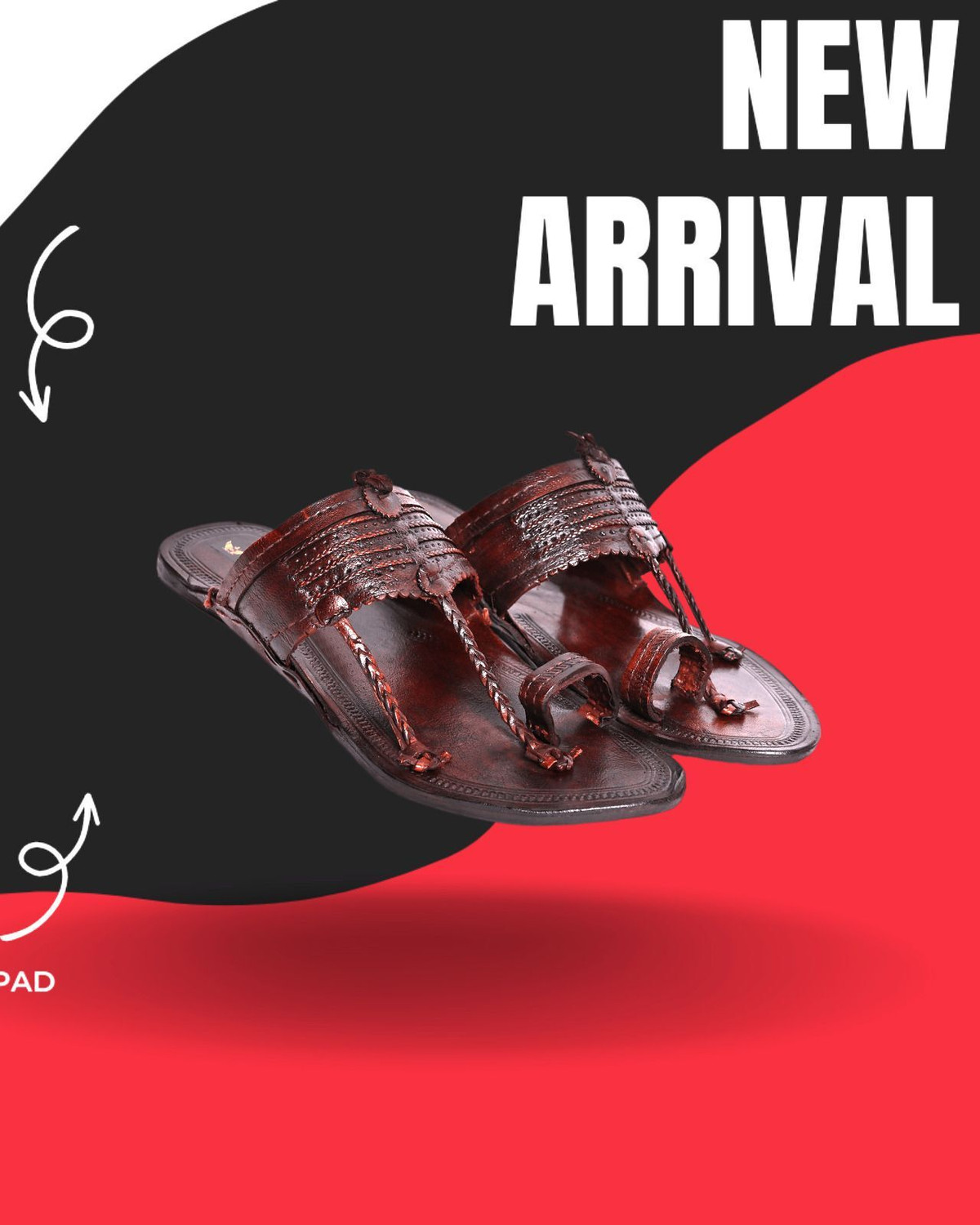 Image of Royal Khwaab Men Brown Flats