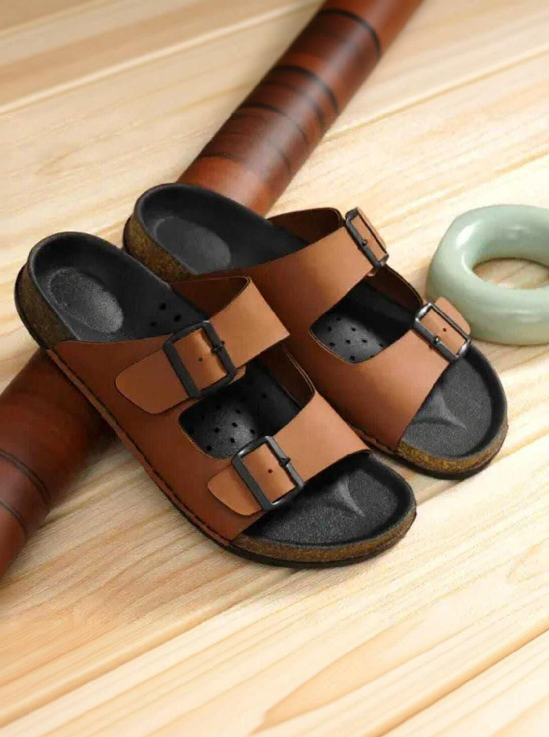 Image of Nextstyle Men Tan Sandals