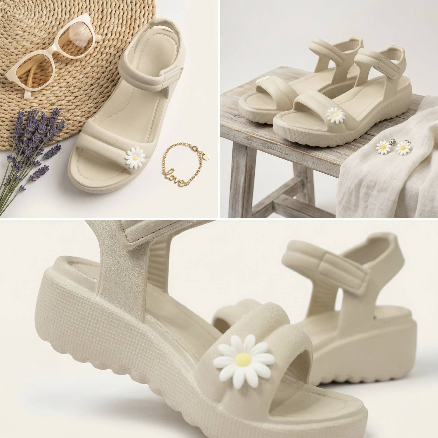 GoodFeet Women Beige Wedges - Image 2