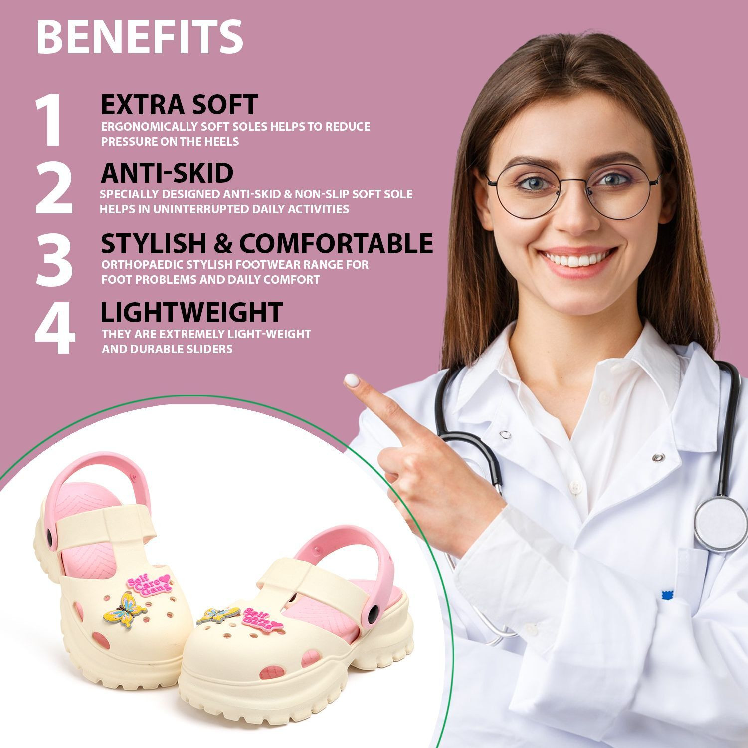Image of Doctor Health Super Soft Women Newly Launch|Classic Soft|Cushion|Comfortable|Premium|Sty Women Clogs