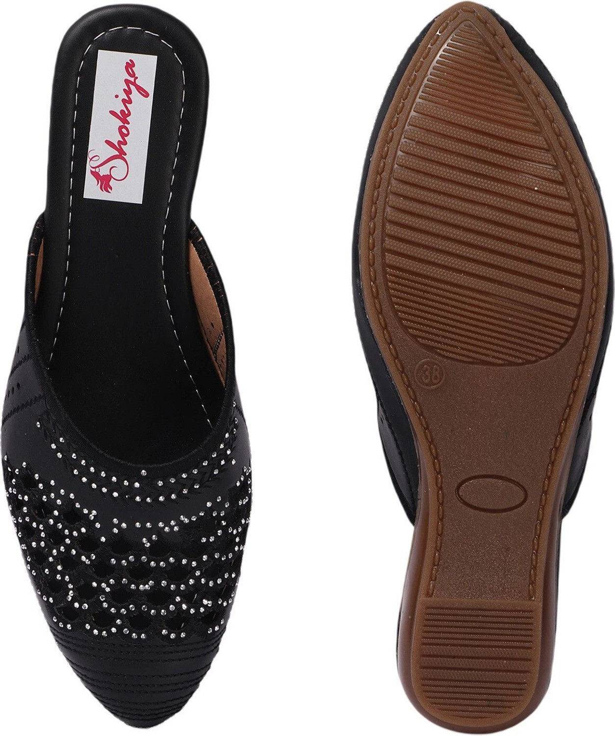Image of SHOKIYA Women Black Flats