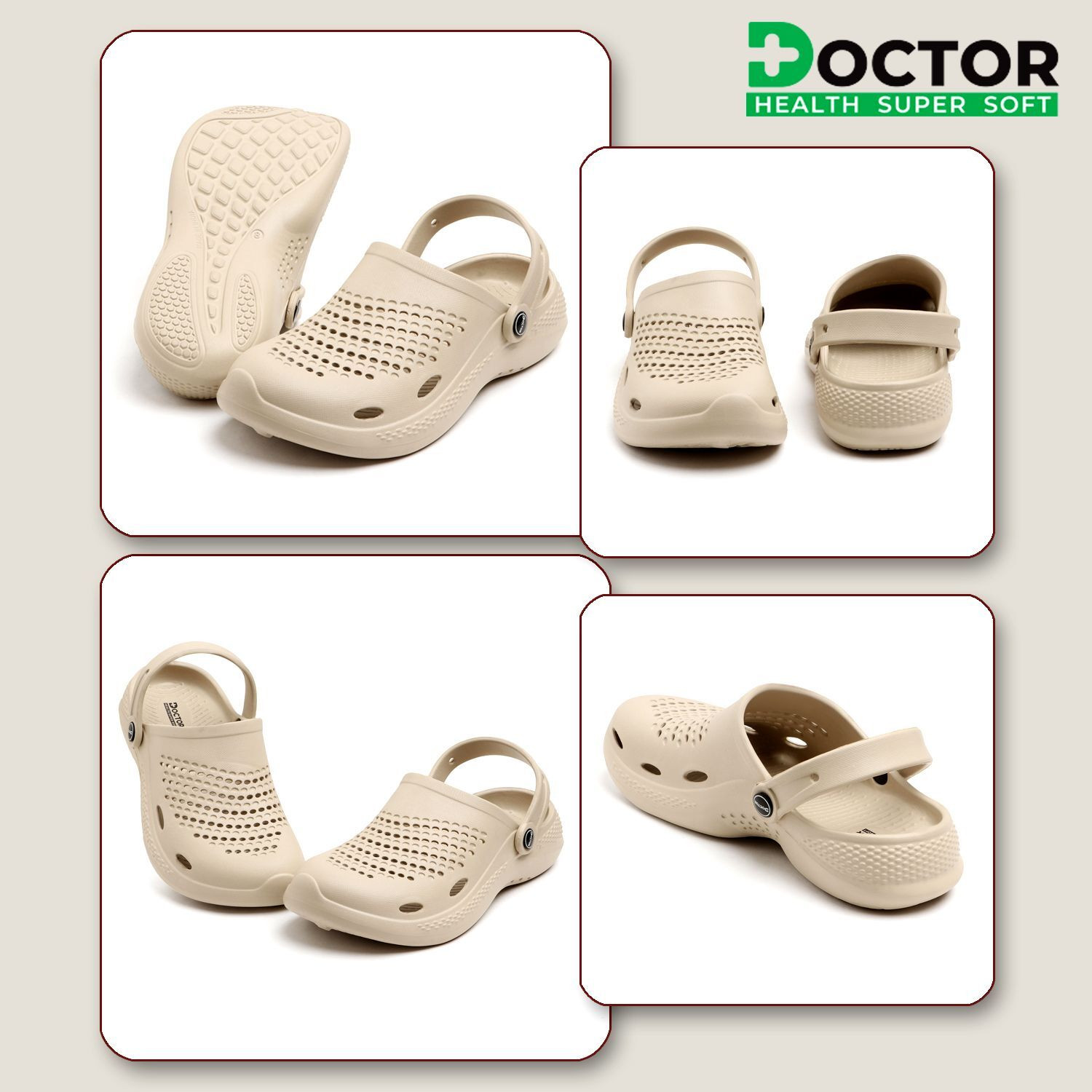 Image of Doctor Health Super Soft Comfort Clogs for Men | Soft Sole, Anti Slip, Daily Wear Lightweight Men Clogs
