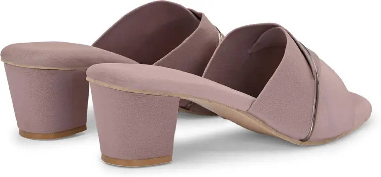 FAISHSTAR Women Purple Heels - Image 2