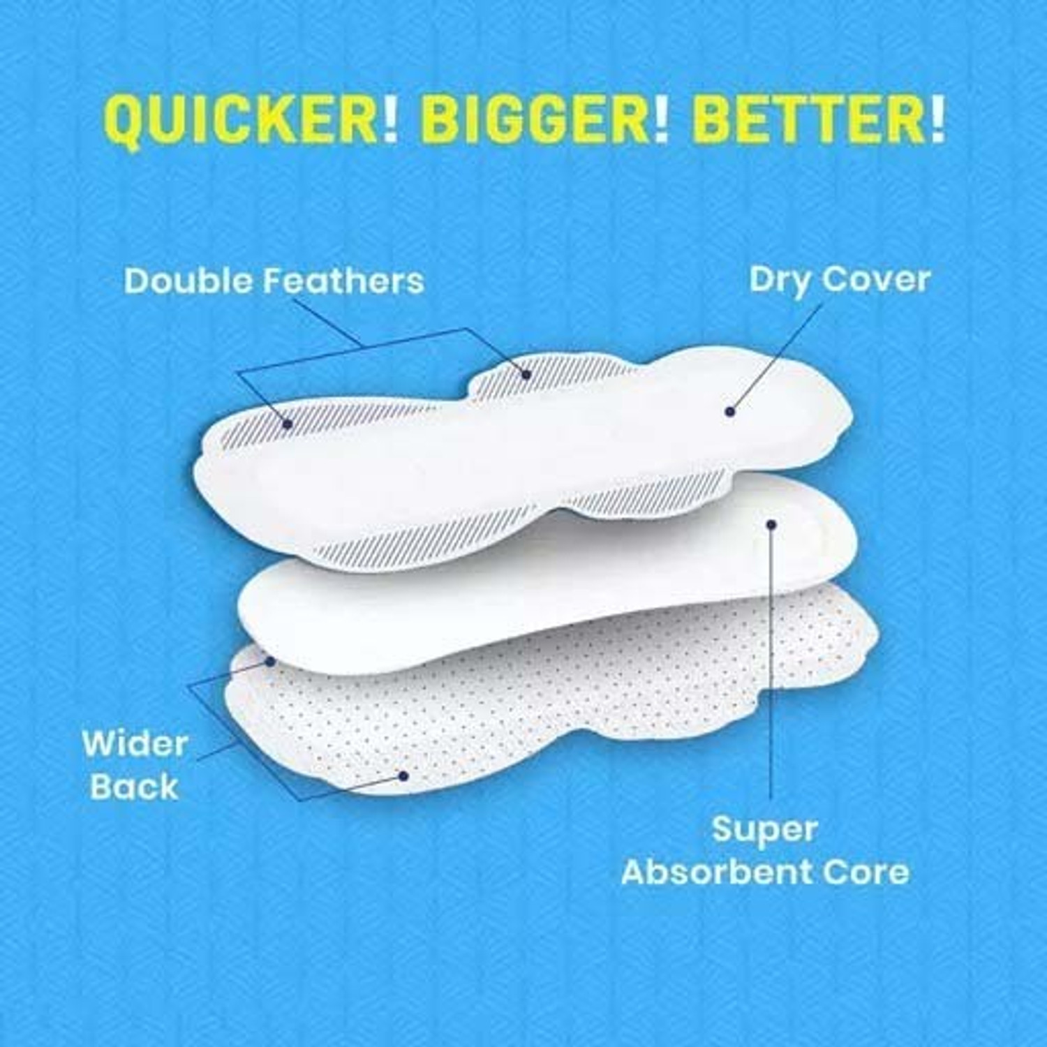 Image of Padycare Top Layer cotton Jumbo maxi-care Pad Sanitary Pad