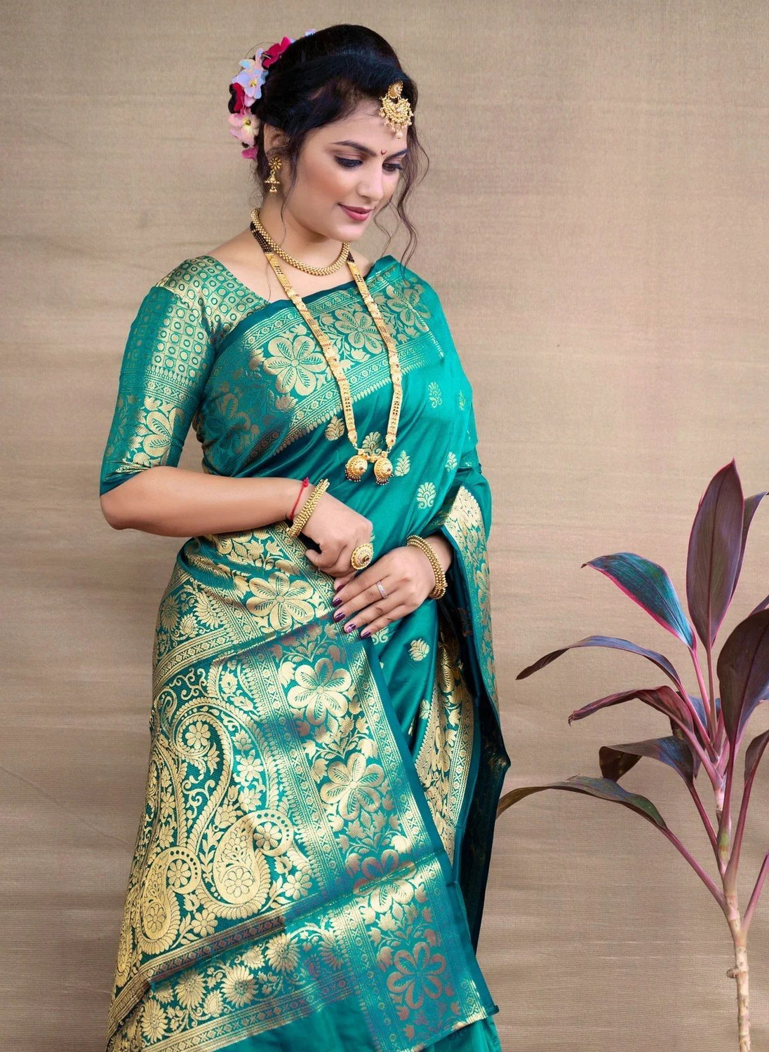 Image of Neel Fashion Woven Banarasi Pure Silk Saree