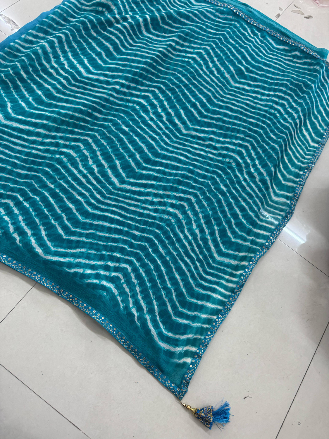 Image of charmie designer Printed Bandhani Georgette Saree