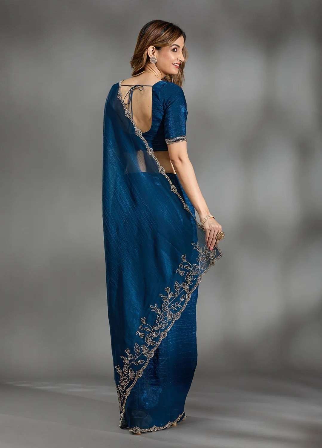 Image of Labheshwari Embellished Bollywood Chiffon Saree