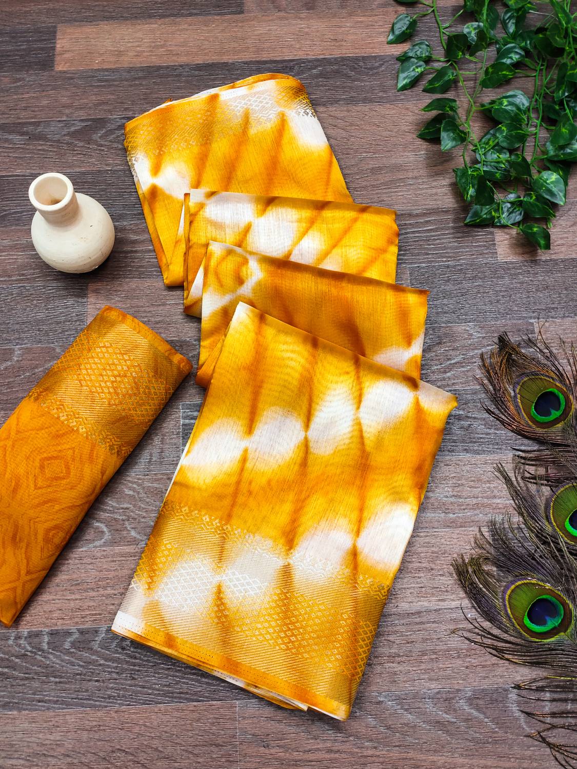 Bandhanivilla Printed Bollywood Cotton Blend Saree