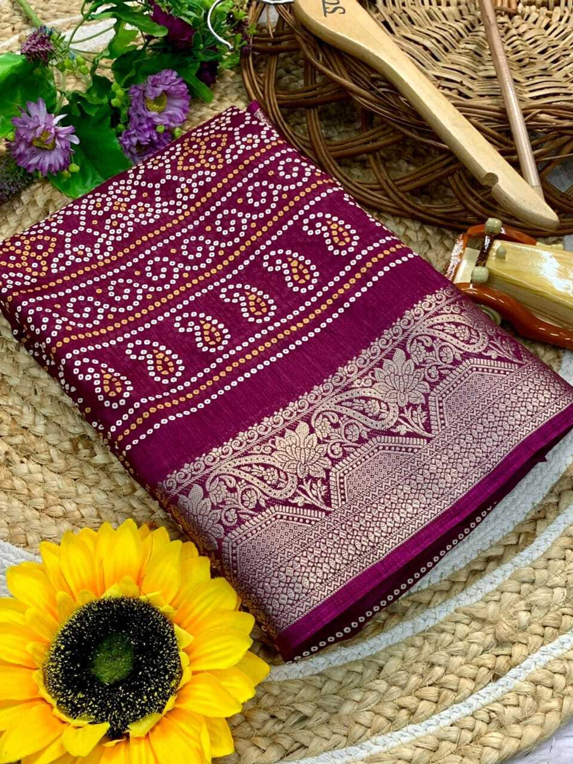 Image of prabhas Woven, Printed Bollywood Art Silk Saree