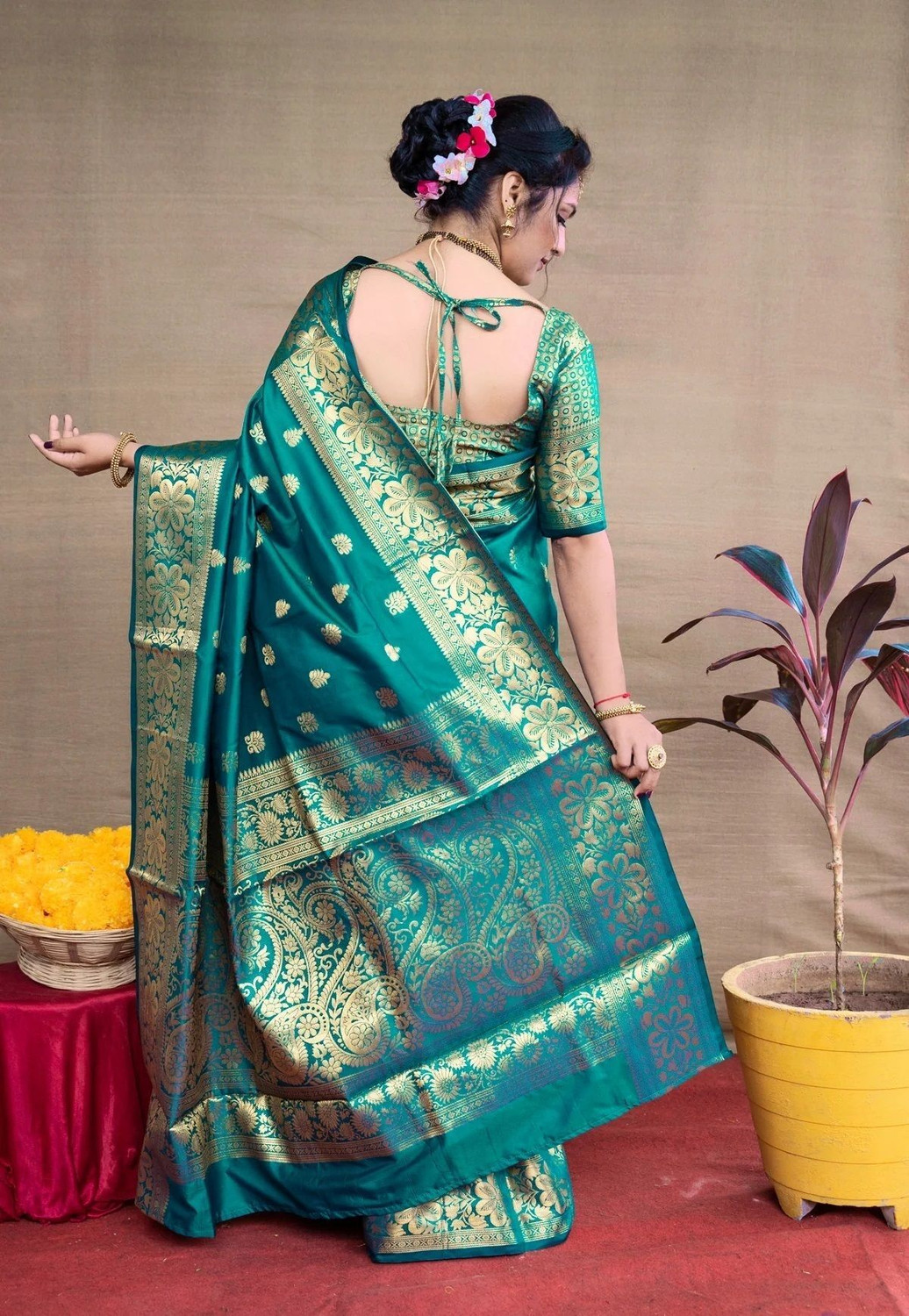 Image of Neel Fashion Woven Banarasi Pure Silk Saree