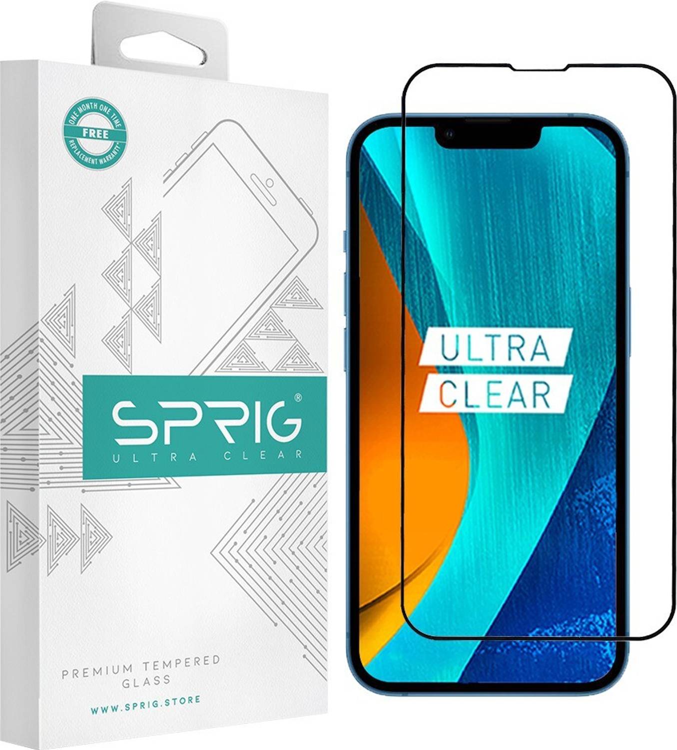 Sprig Edge To Edge Tempered Glass for Apple iPhone 13 Mini, iPhone 13 Mini