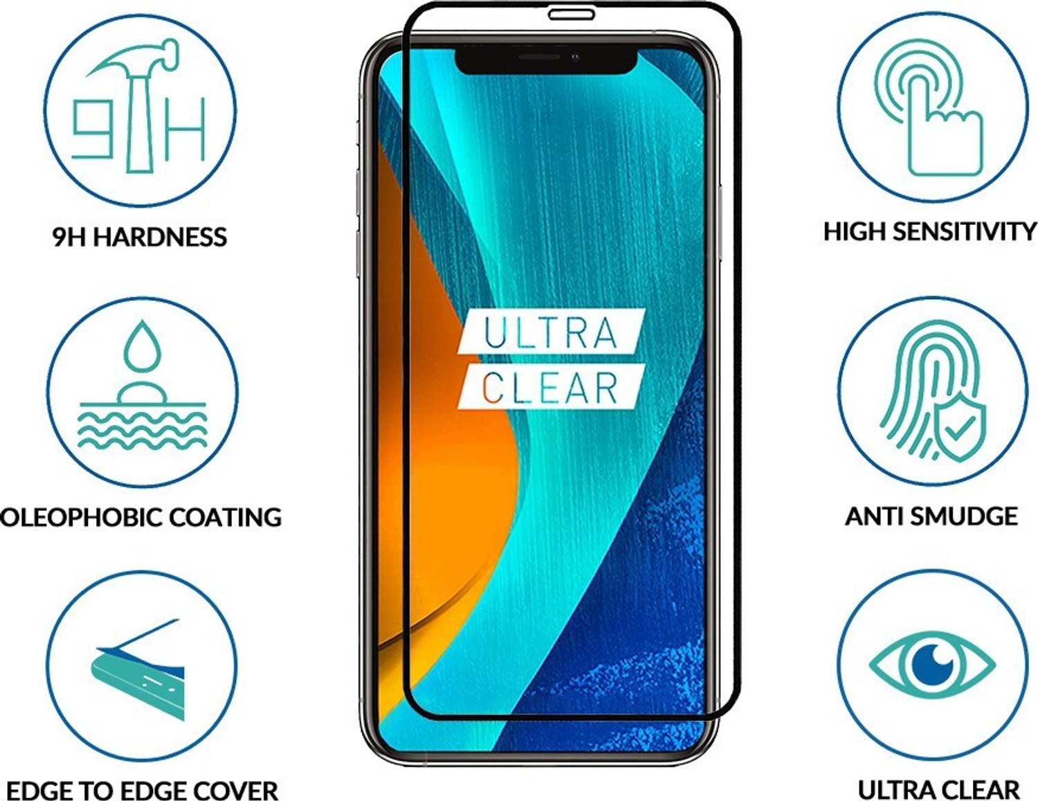 Image of Sprig Edge To Edge Tempered Glass for Apple iPhone 11, iPhone 11, Apple iPhone XR