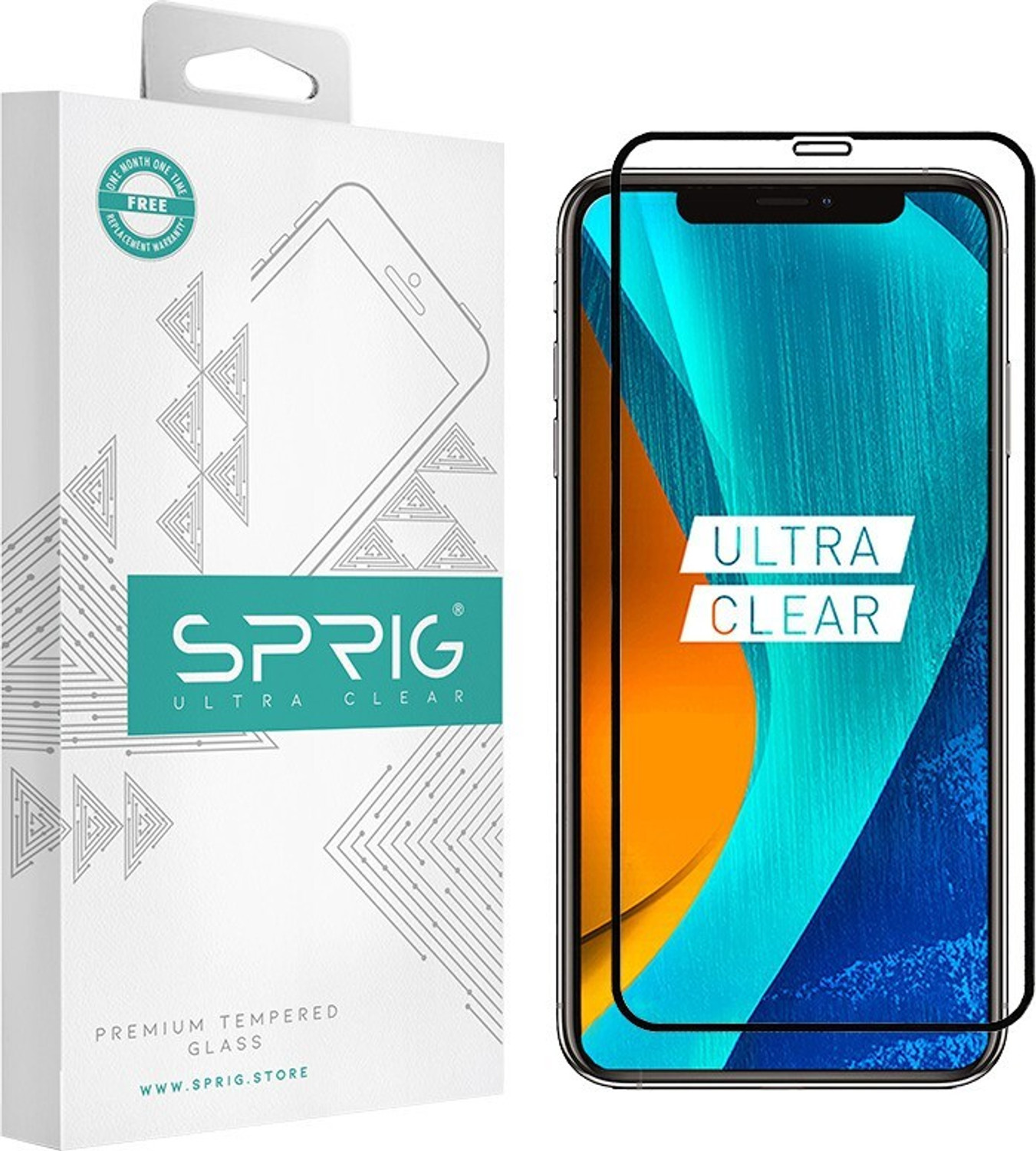 Image of Sprig Edge To Edge Tempered Glass for Apple iPhone 11, iPhone 11, Apple iPhone XR