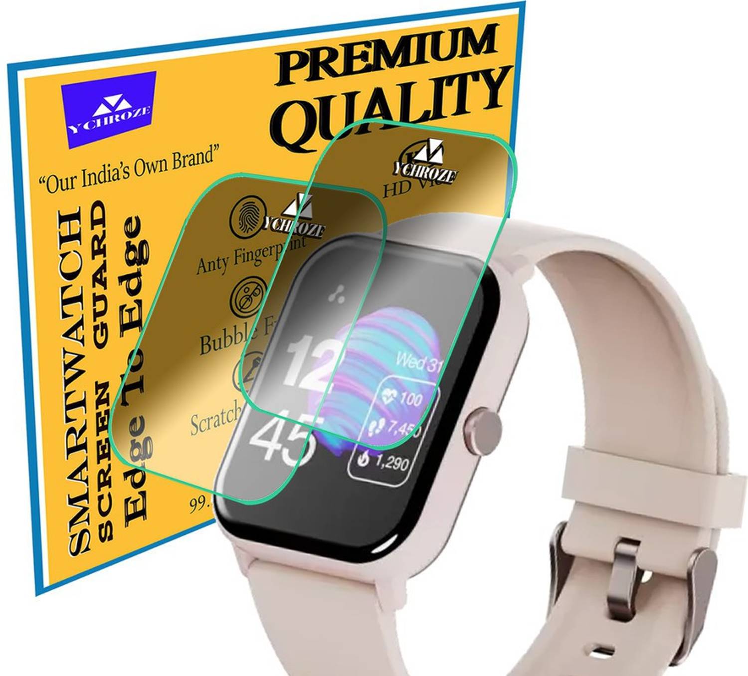 YCHROZE Screen Guard for Ambrane Wise-Eon 1.69