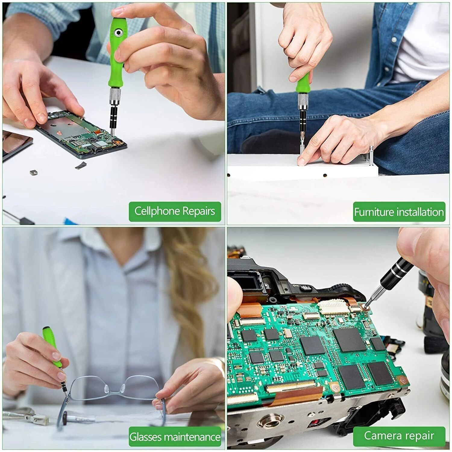 Image of Zokio 32-in-1 Multipurpose Mini Screwdriver Set with Case Magnetic Repair Tool Kit Precision Screwdriver Set