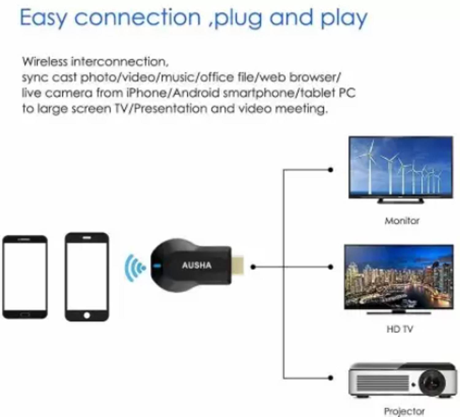 Clairbell VKT_584V-HD Streaming Dongle Black - Image 2