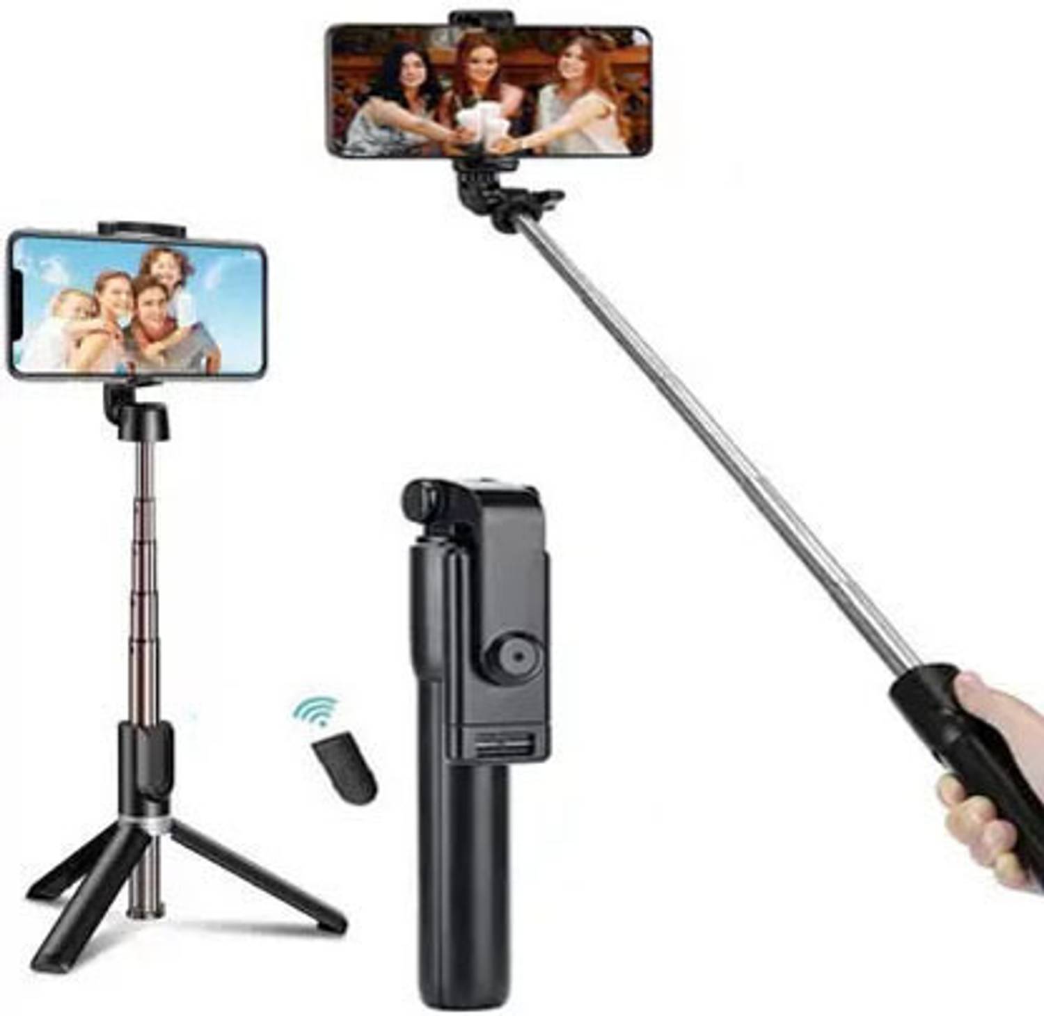 TeghGadgets R1 Selfie Stick Wireless With Remote Adjustable For Smartphones Bluetooth Selfie Stick