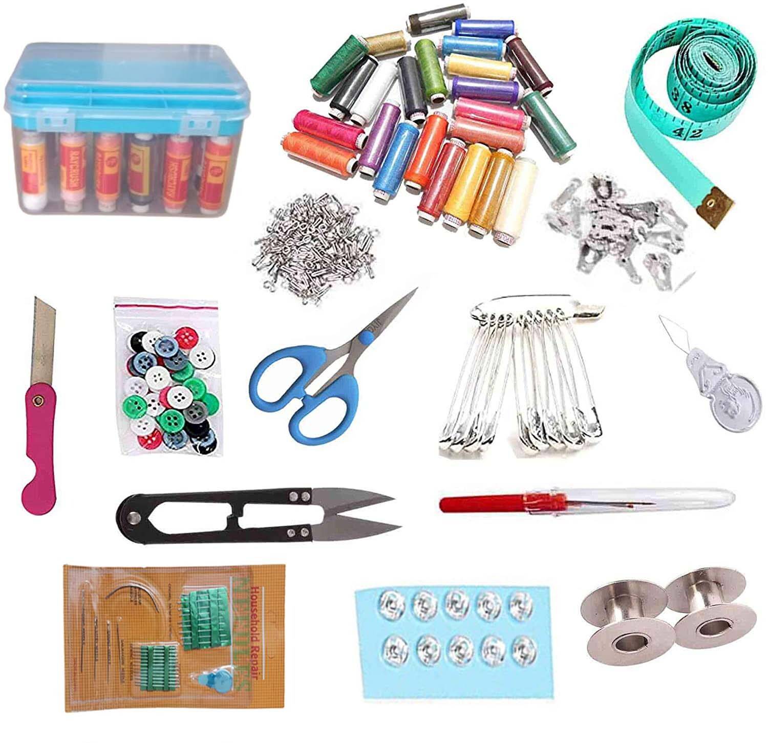 NEWBOOKEY Multipurpose Tailoring Kit - Sewing Kit Box With All Accessories Sewing Kit