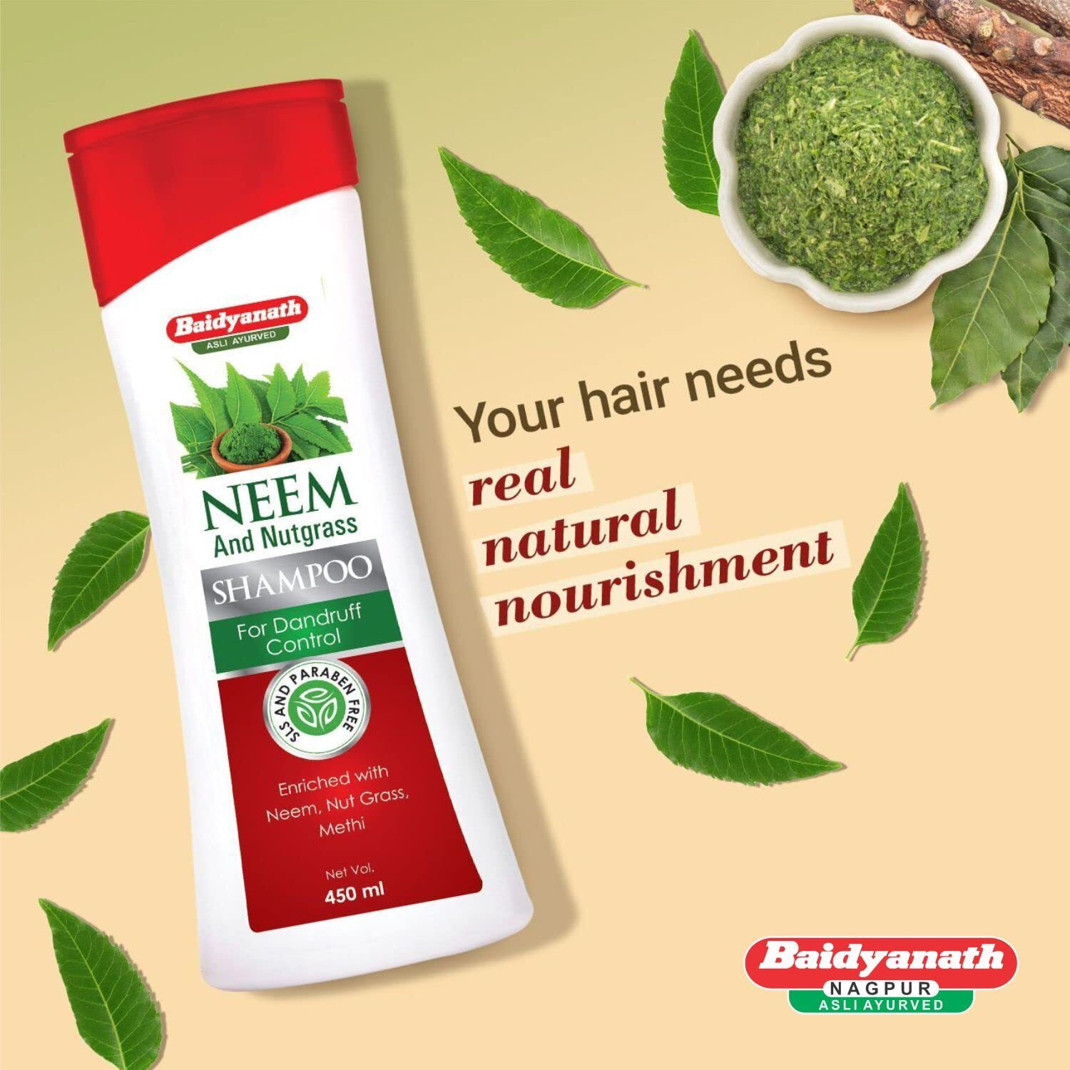 Image of Baidyanath Neem and Nutgrass Shampoo