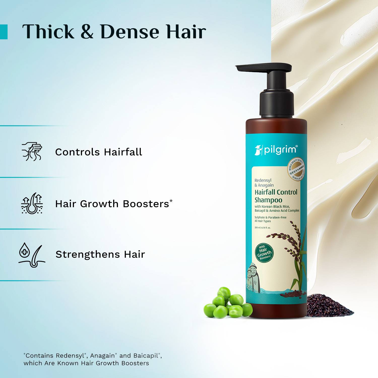 Pilgrim Hairfall Control Shampoo For Women 200ml - Image 4