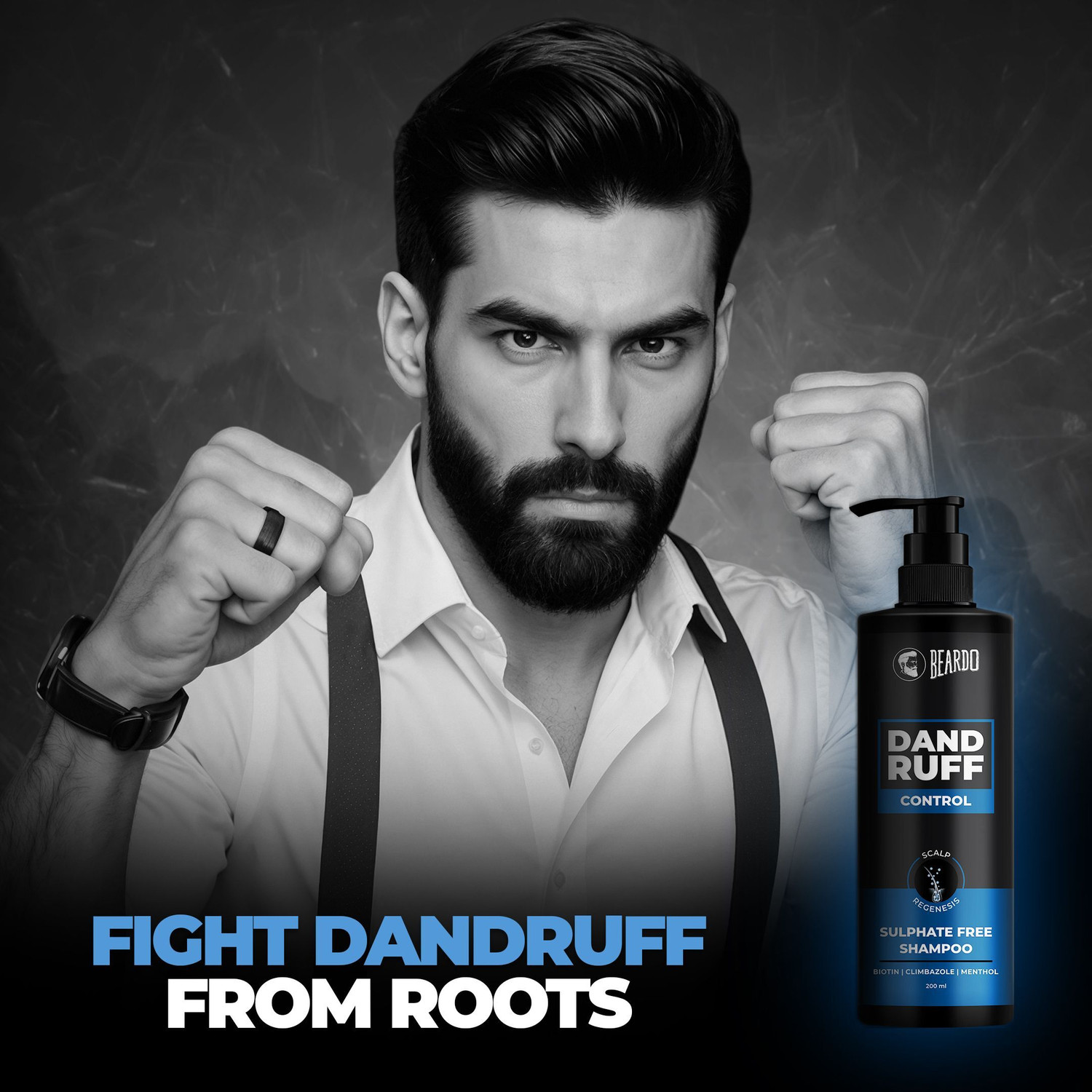 Image of BEARDO Dandruff Control Sulphate Free Shampoo | Reduce Dandruff and Itchy Scalp