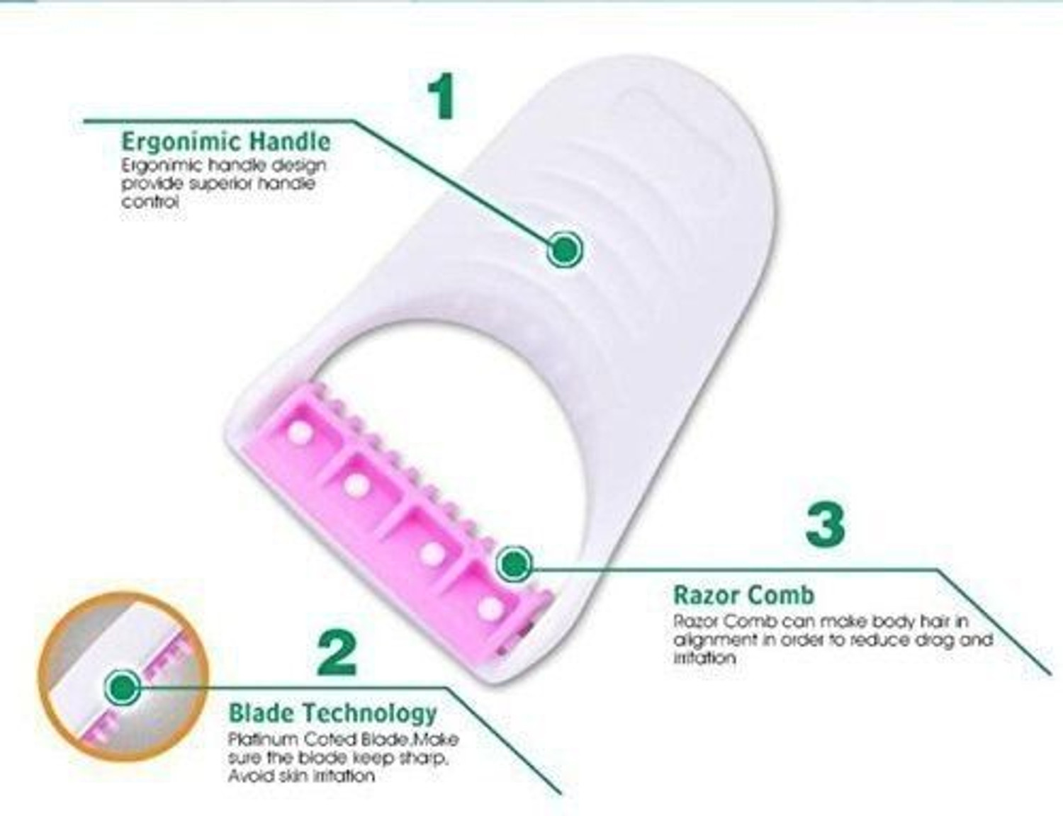 Image of Prachi (12 Pcs) Disposable MAX Body & Bikini Shaving Razor For Women Platinum Blade, Women