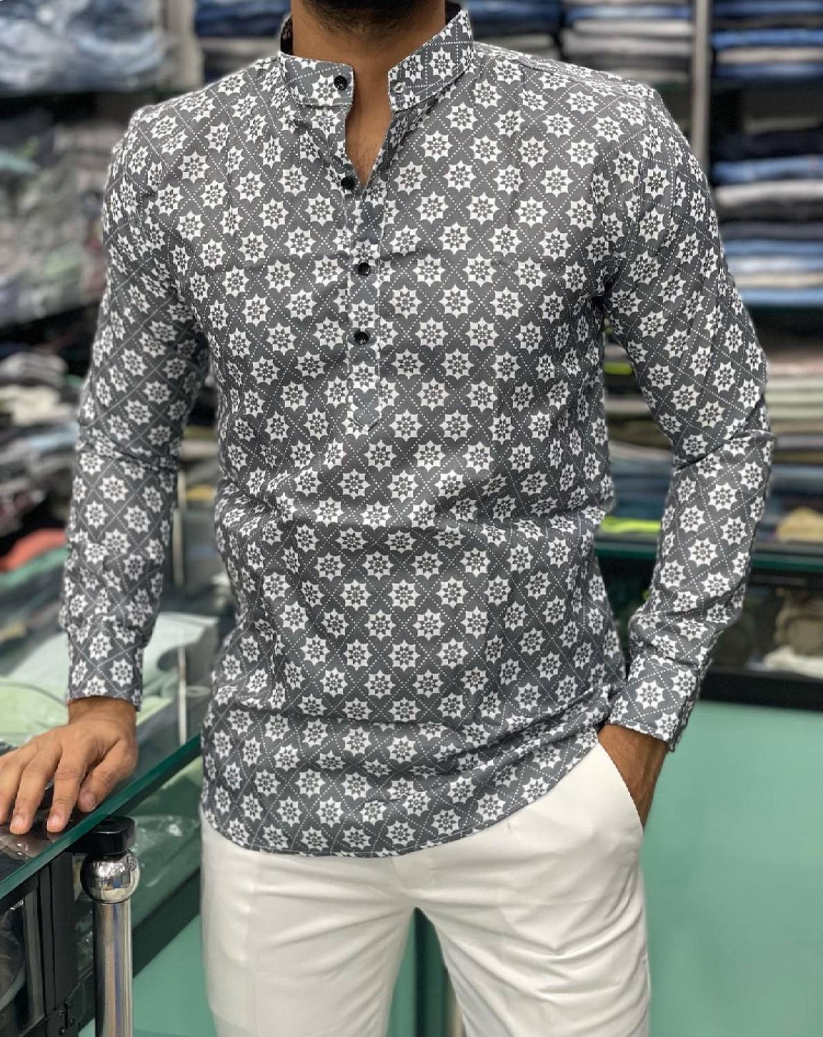 Shirteum Men Printed Straight Kurta - Buy Shirteum Men Printed Straight Kurta  Online at Best Prices in India | Flipkart.com